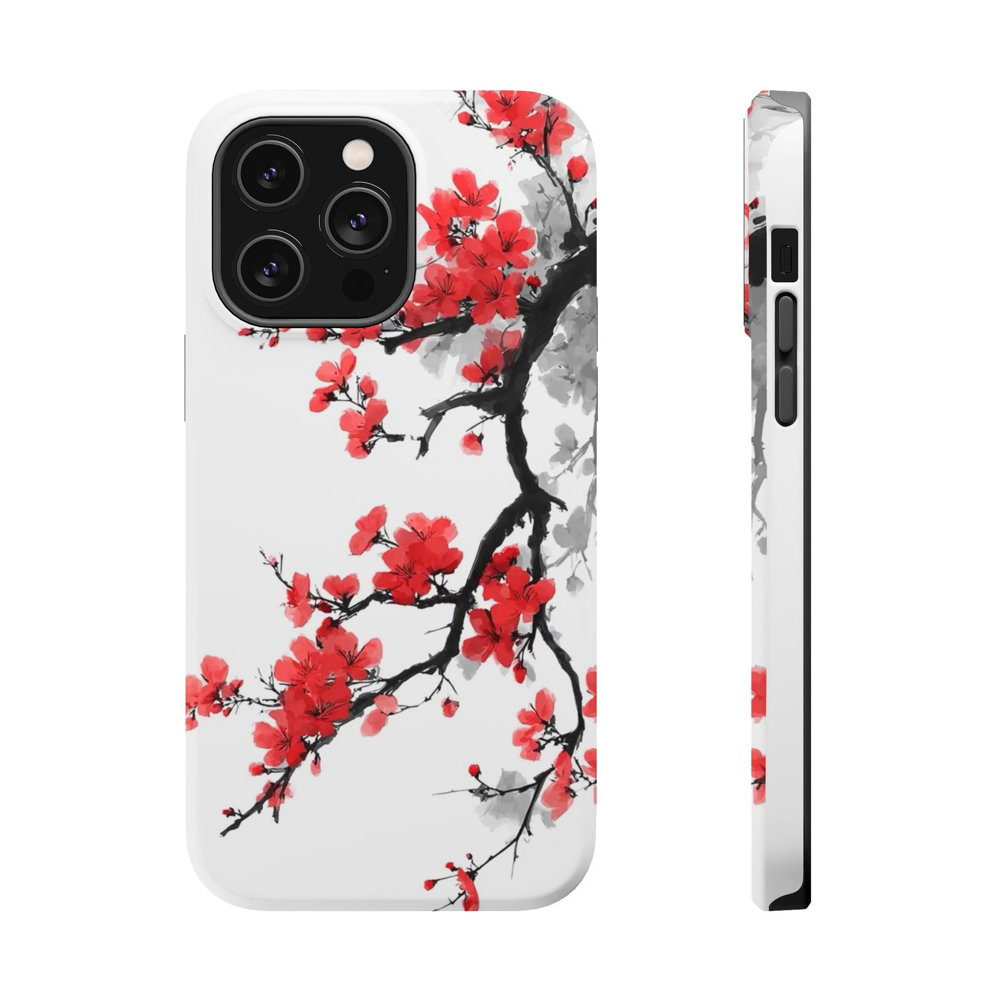 Cherry Blossom Impact Phone Case — Magnetic, Shock‑Resistant Protection