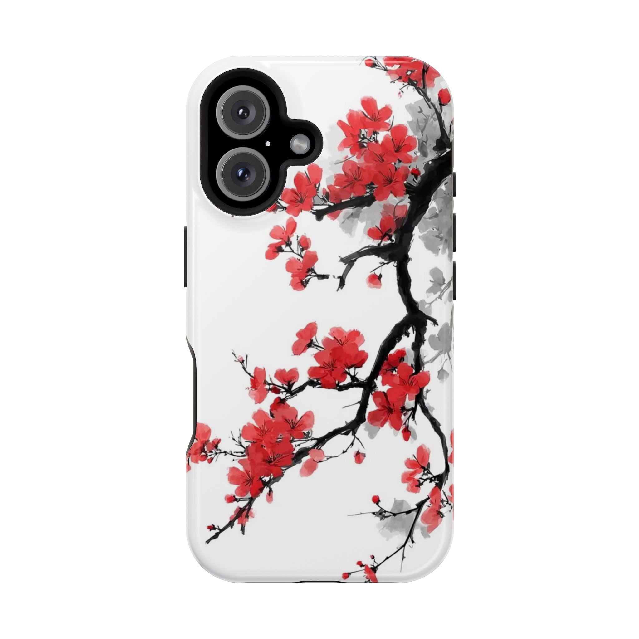 Cherry Blossom Impact Phone Case — Magnetic, Shock‑Resistant Protection