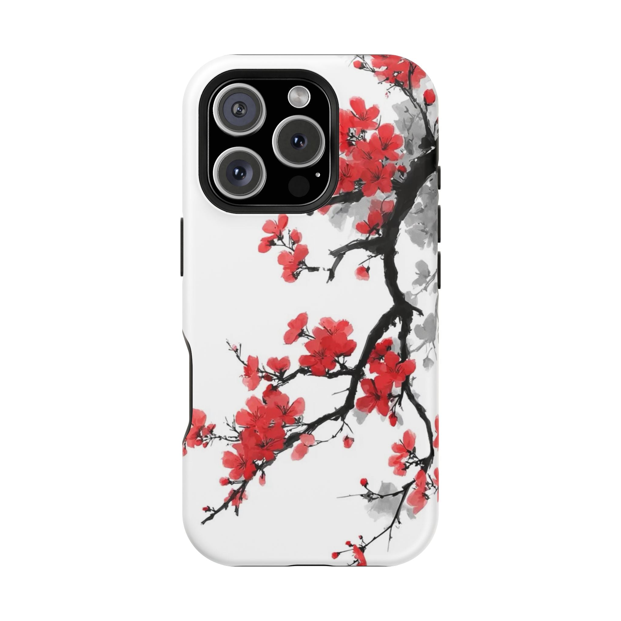 Cherry Blossom Impact Phone Case — Magnetic, Shock‑Resistant Protection