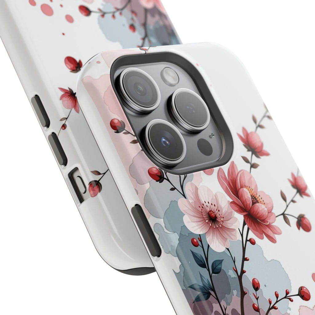 Floral Cherry Blossom Magnetic Impact Phone Case