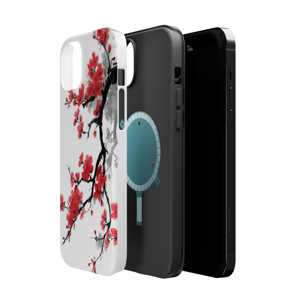 Cherry Blossom Impact Phone Case — Magnetic, Shock‑Resistant Protection