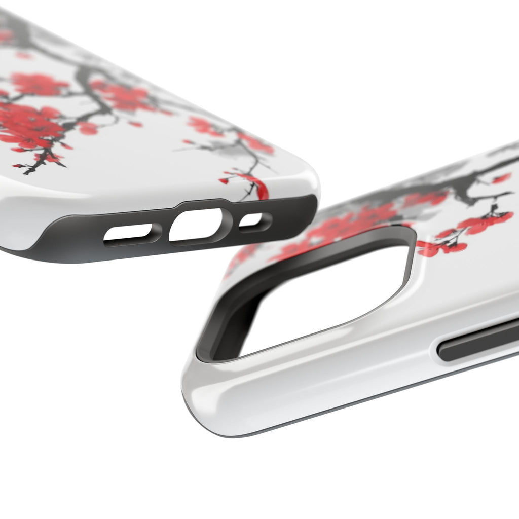 Cherry Blossom Impact Phone Case — Magnetic, Shock‑Resistant Protection