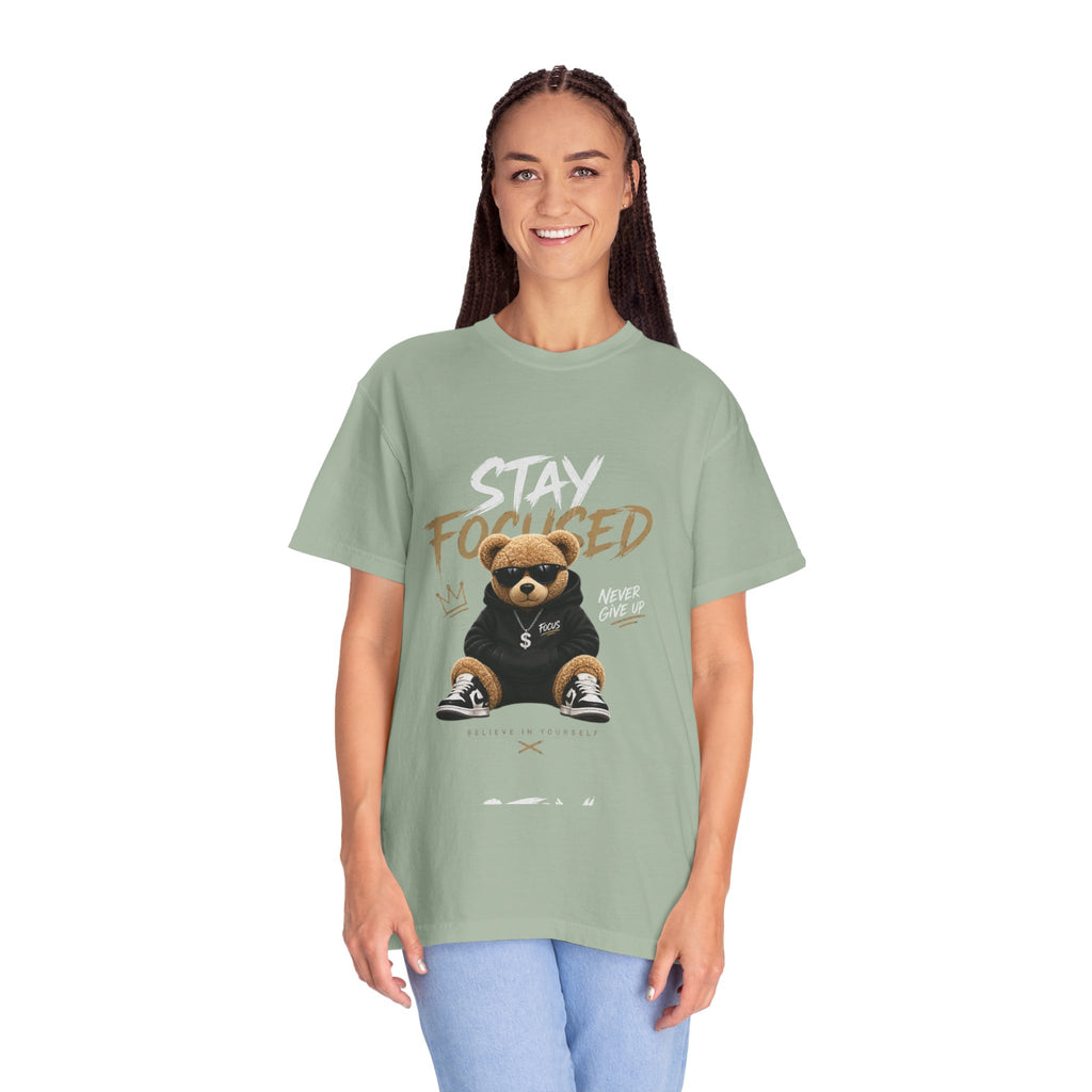 Stay On Focused Unisex Garment-Dyed T-shirt