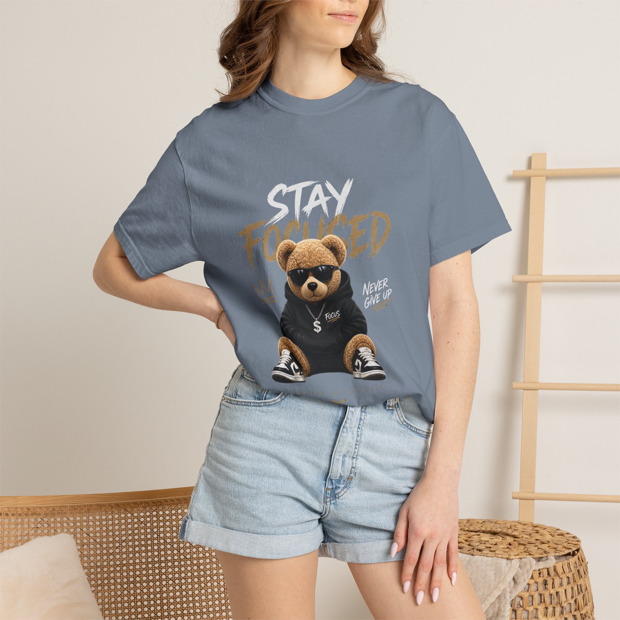 Stay On Focused Unisex Garment-Dyed T-shirt
