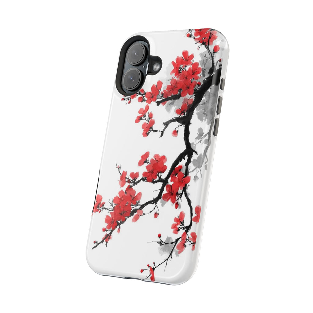 Cherry Blossom Impact Phone Case — Magnetic, Shock‑Resistant Protection