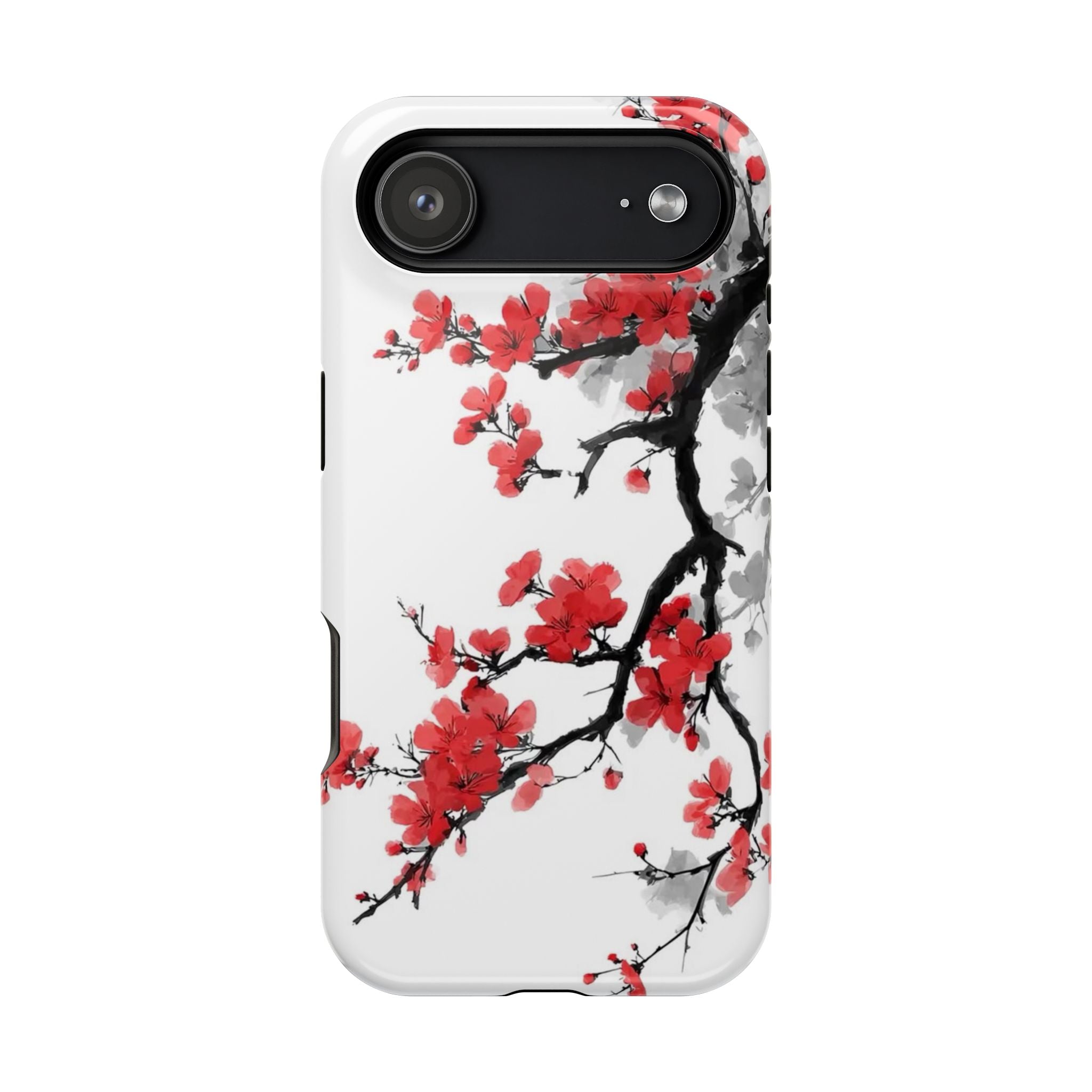 Cherry Blossom Impact Phone Case — Magnetic, Shock‑Resistant Protection