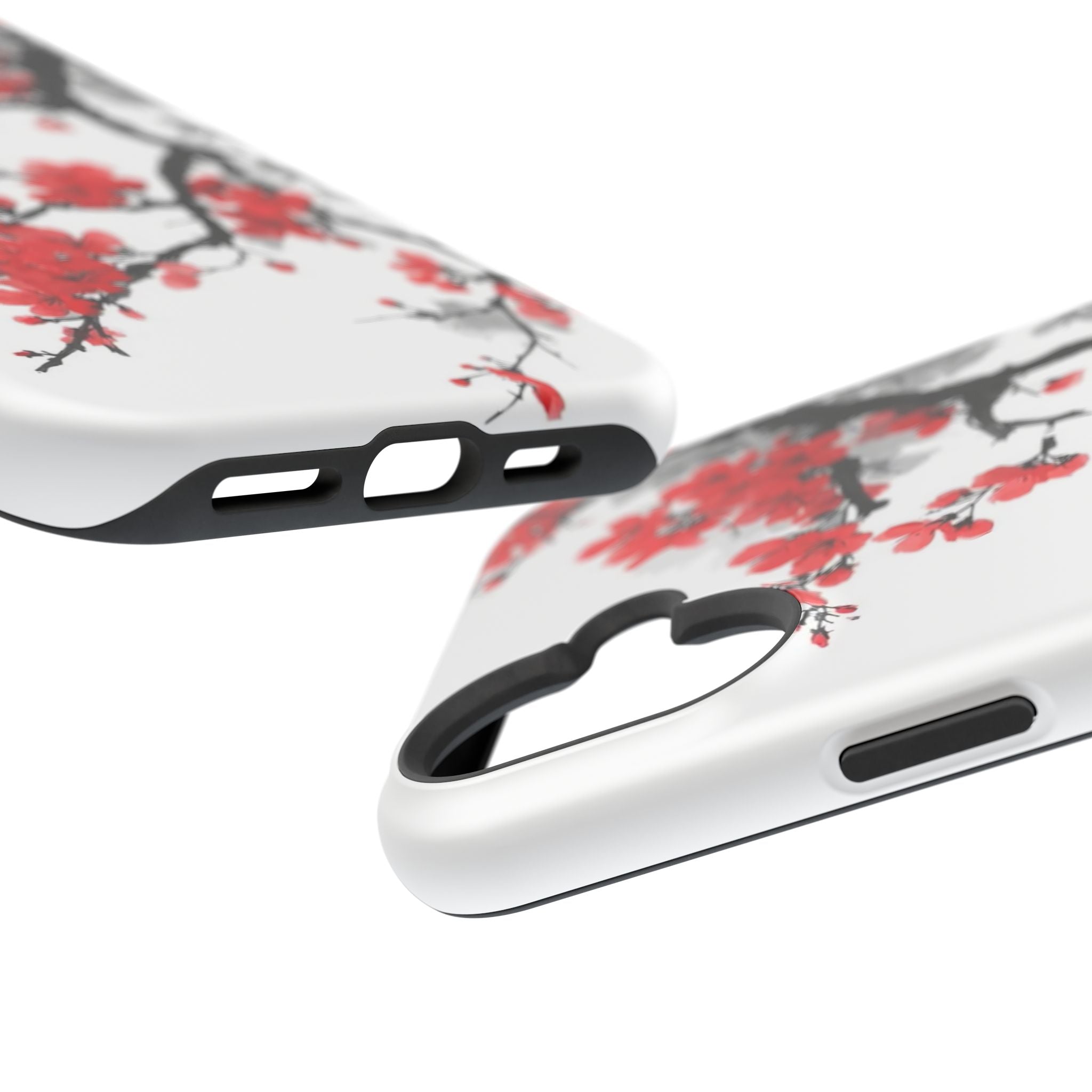 Cherry Blossom Impact Phone Case — Magnetic, Shock‑Resistant Protection