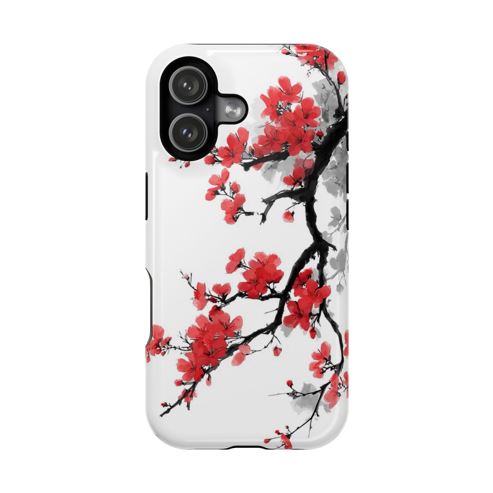 Cherry Blossom Impact Phone Case — Magnetic, Shock‑Resistant Protection