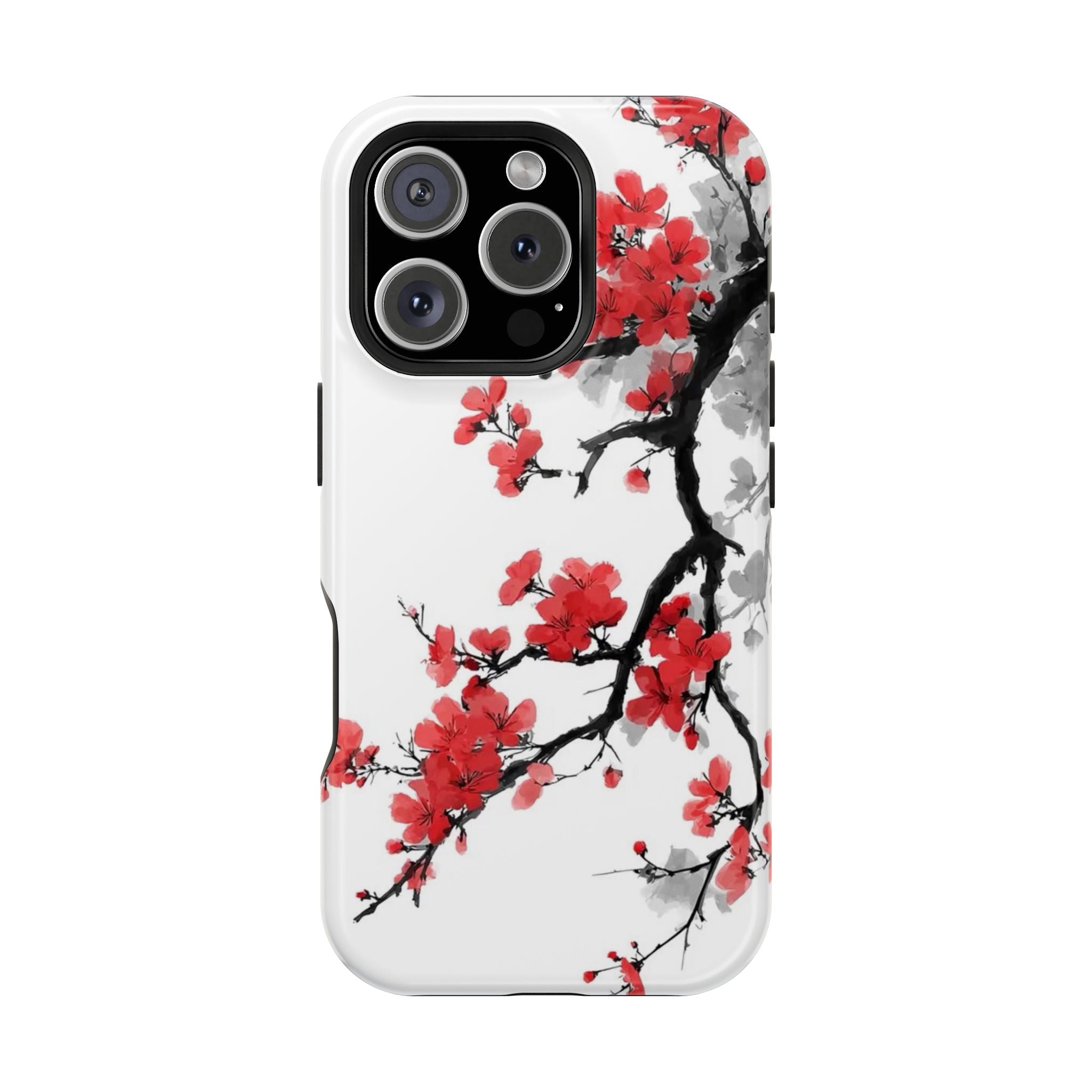 Cherry Blossom Impact Phone Case — Magnetic, Shock‑Resistant Protection