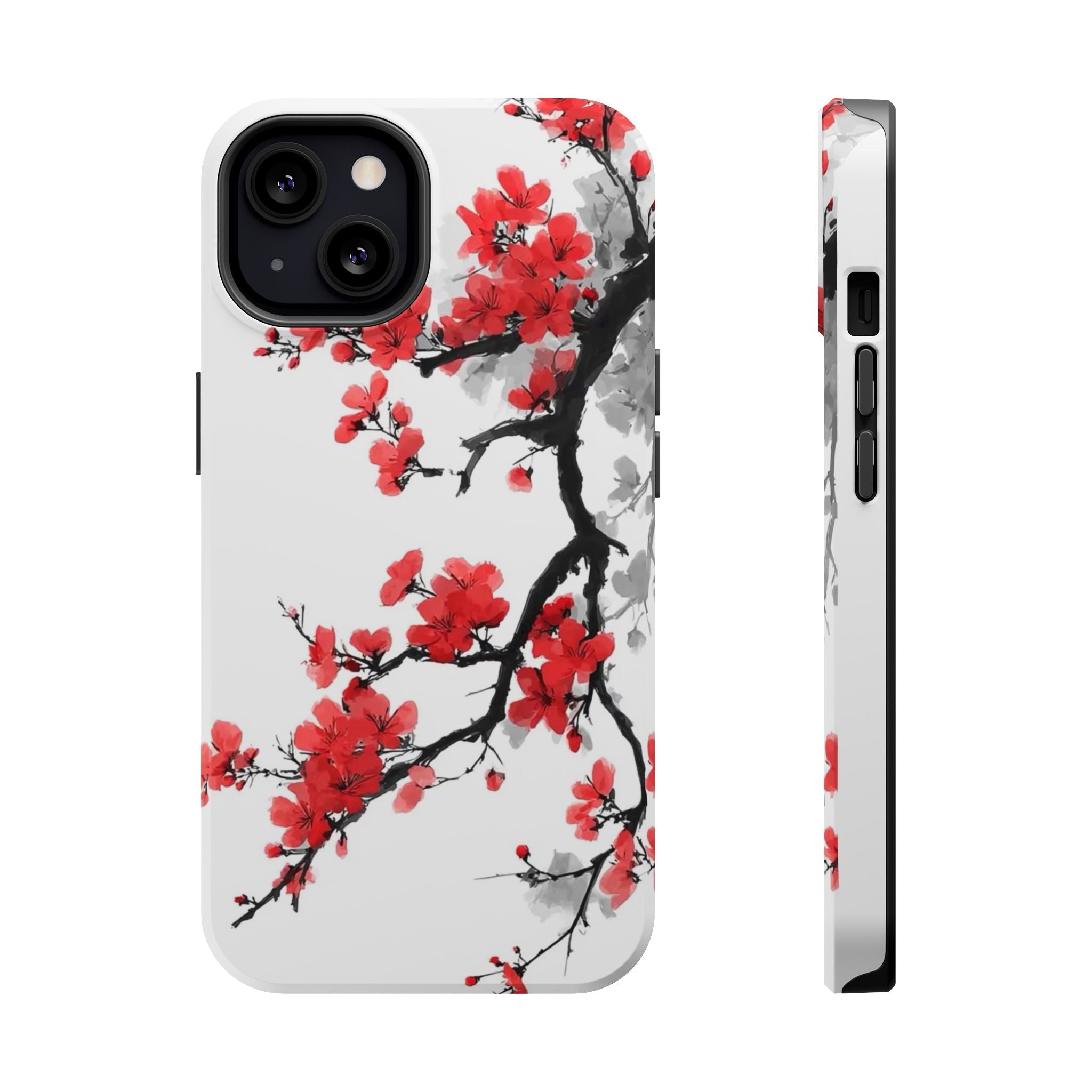 Cherry Blossom Impact Phone Case — Magnetic, Shock‑Resistant Protection