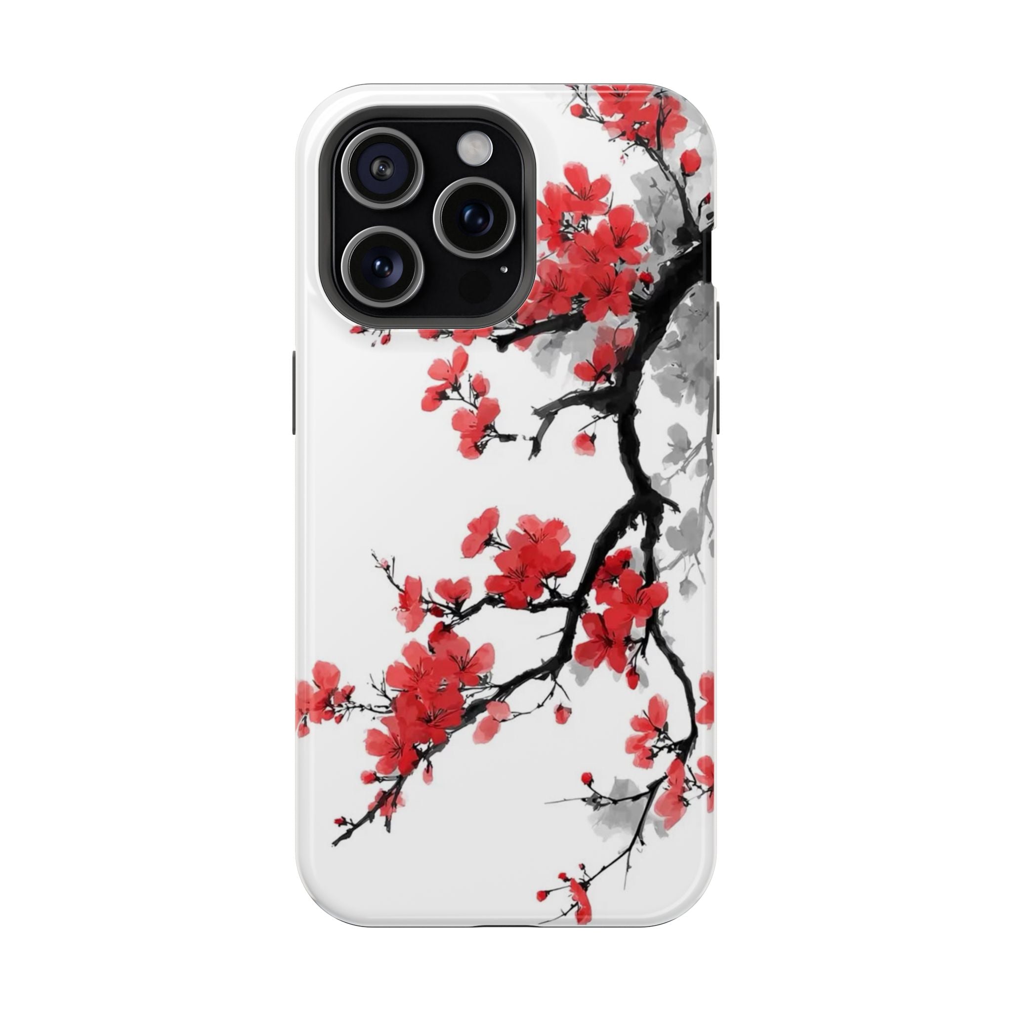 Cherry Blossom Impact Phone Case — Magnetic, Shock‑Resistant Protection