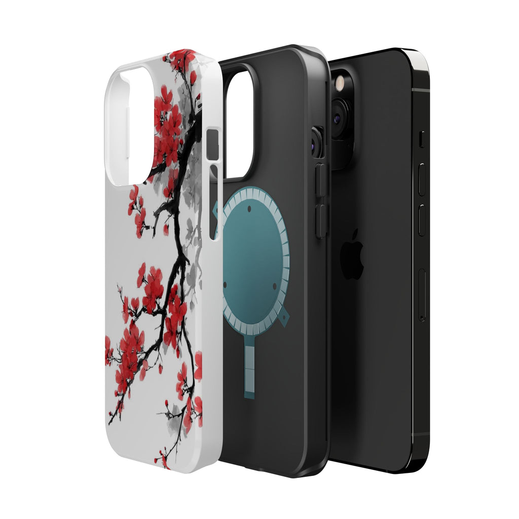 Cherry Blossom Impact Phone Case — Magnetic, Shock‑Resistant Protection