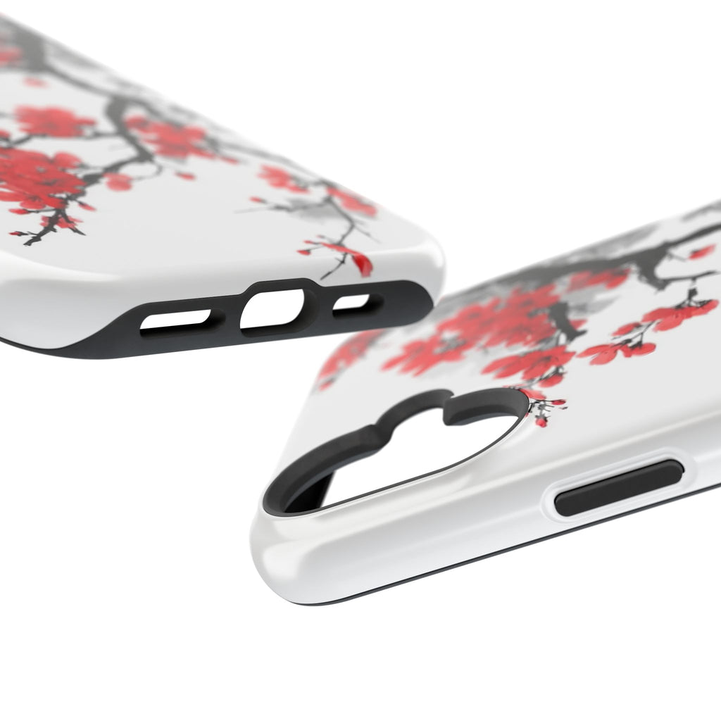 Cherry Blossom Impact Phone Case — Magnetic, Shock‑Resistant Protection
