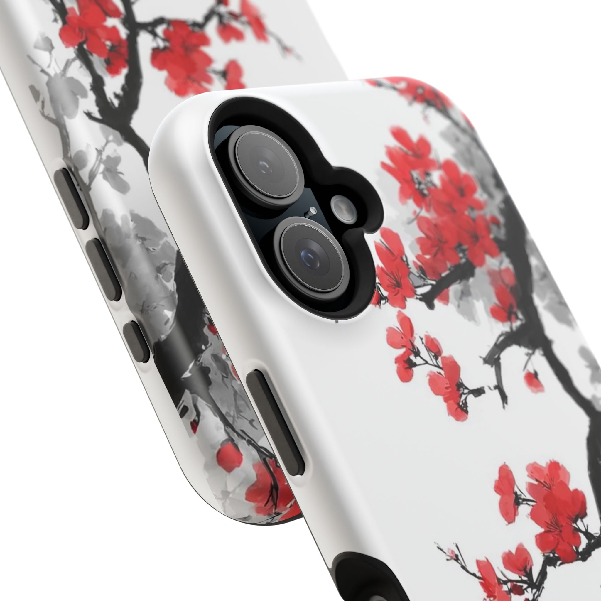 Cherry Blossom Impact Phone Case — Magnetic, Shock‑Resistant Protection