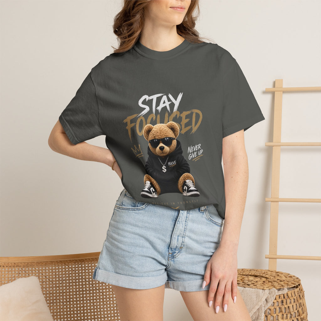 Stay On Focused Unisex Garment-Dyed T-shirt