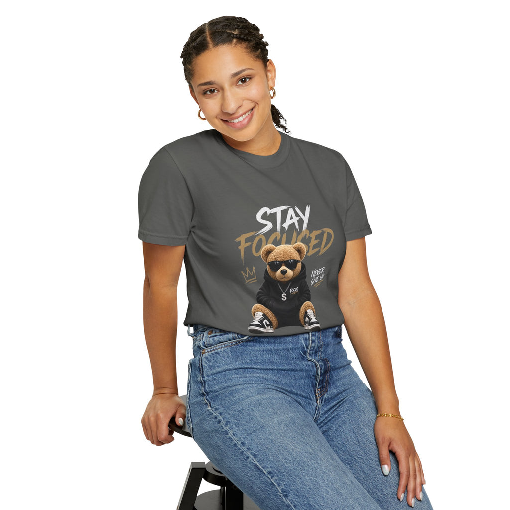 Stay On Focused Unisex Garment-Dyed T-shirt