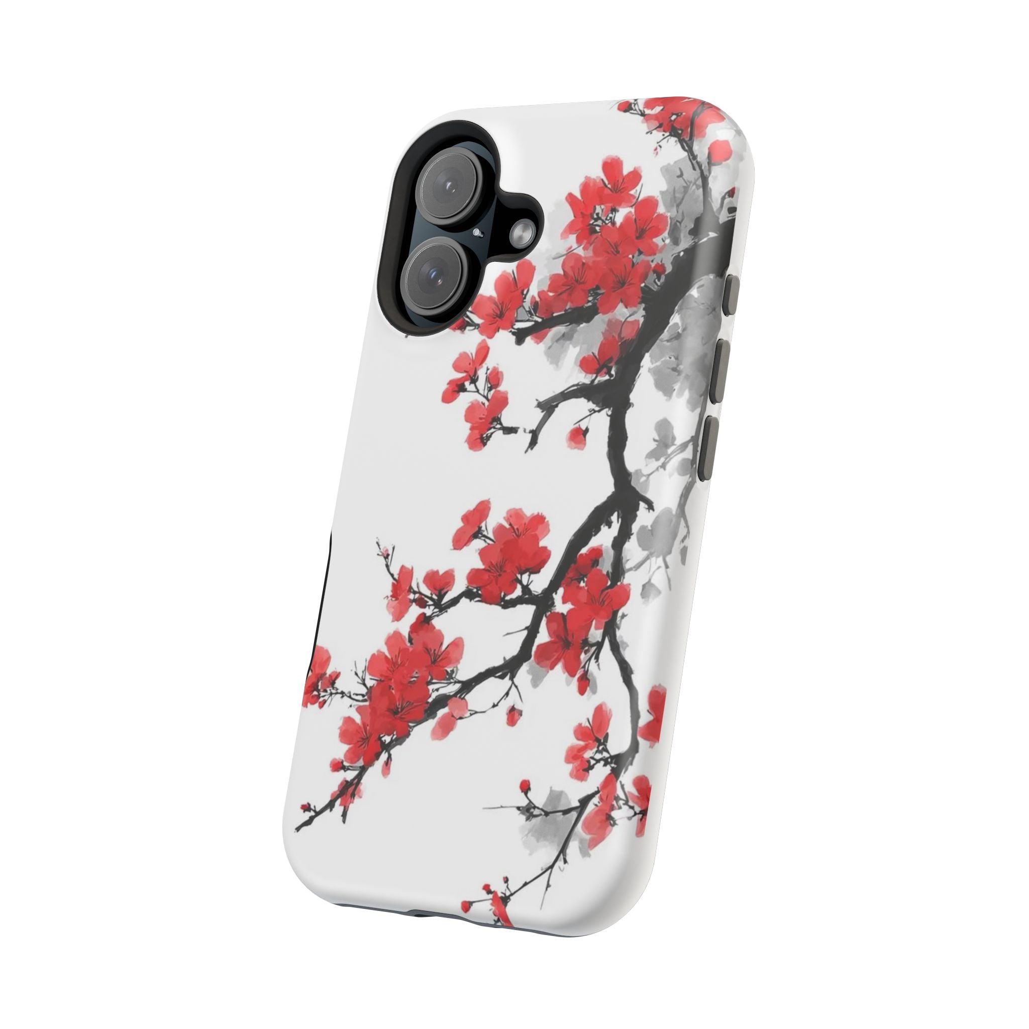 Cherry Blossom Impact Phone Case — Magnetic, Shock‑Resistant Protection