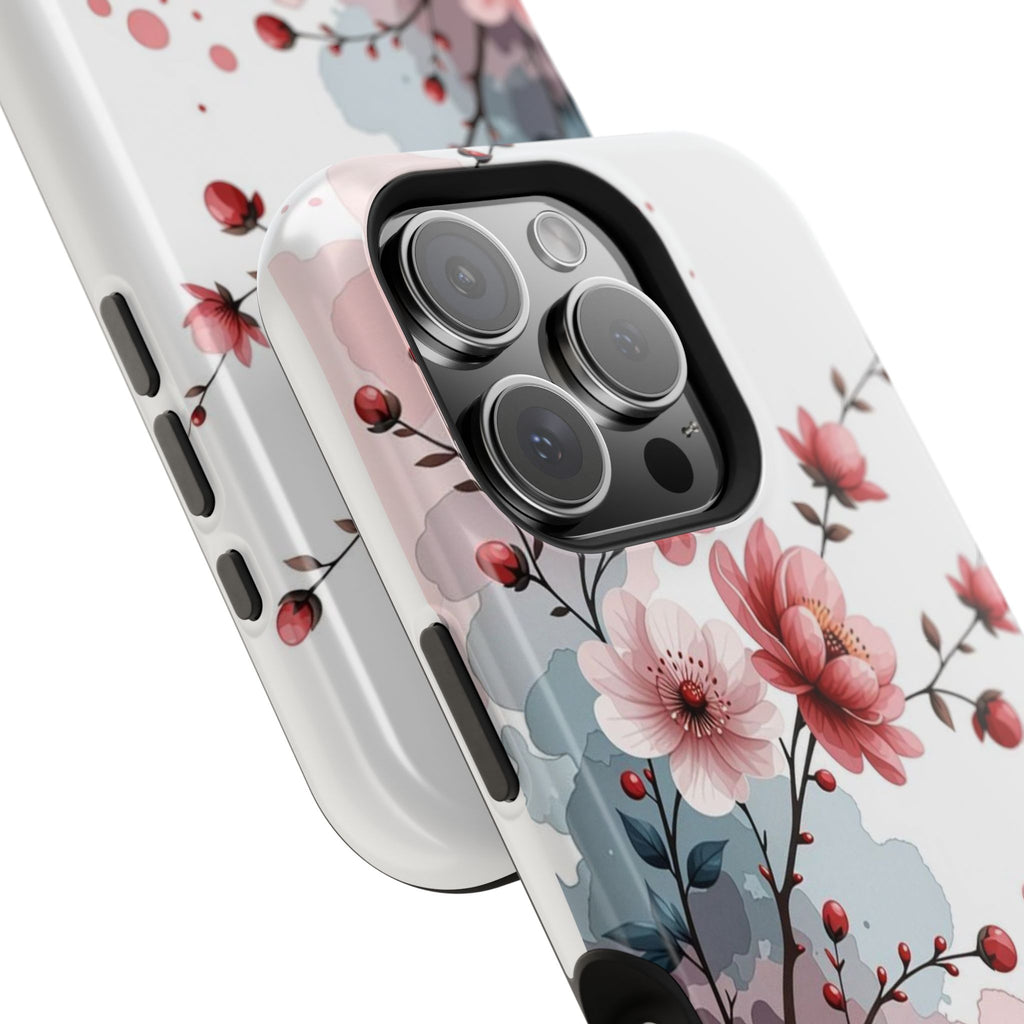 Floral Cherry Blossom Magnetic Impact Phone Case