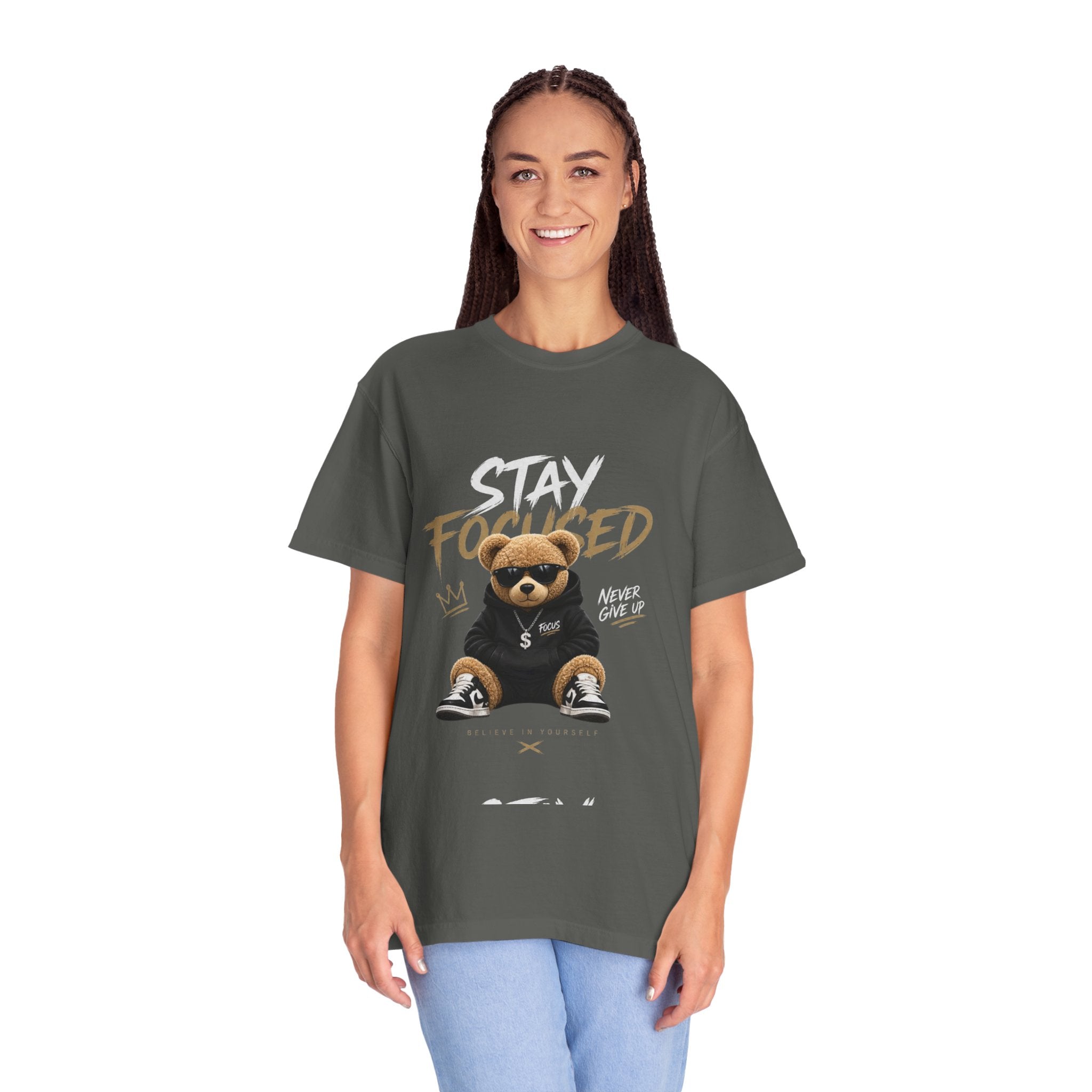 Stay On Focused Unisex Garment-Dyed T-shirt