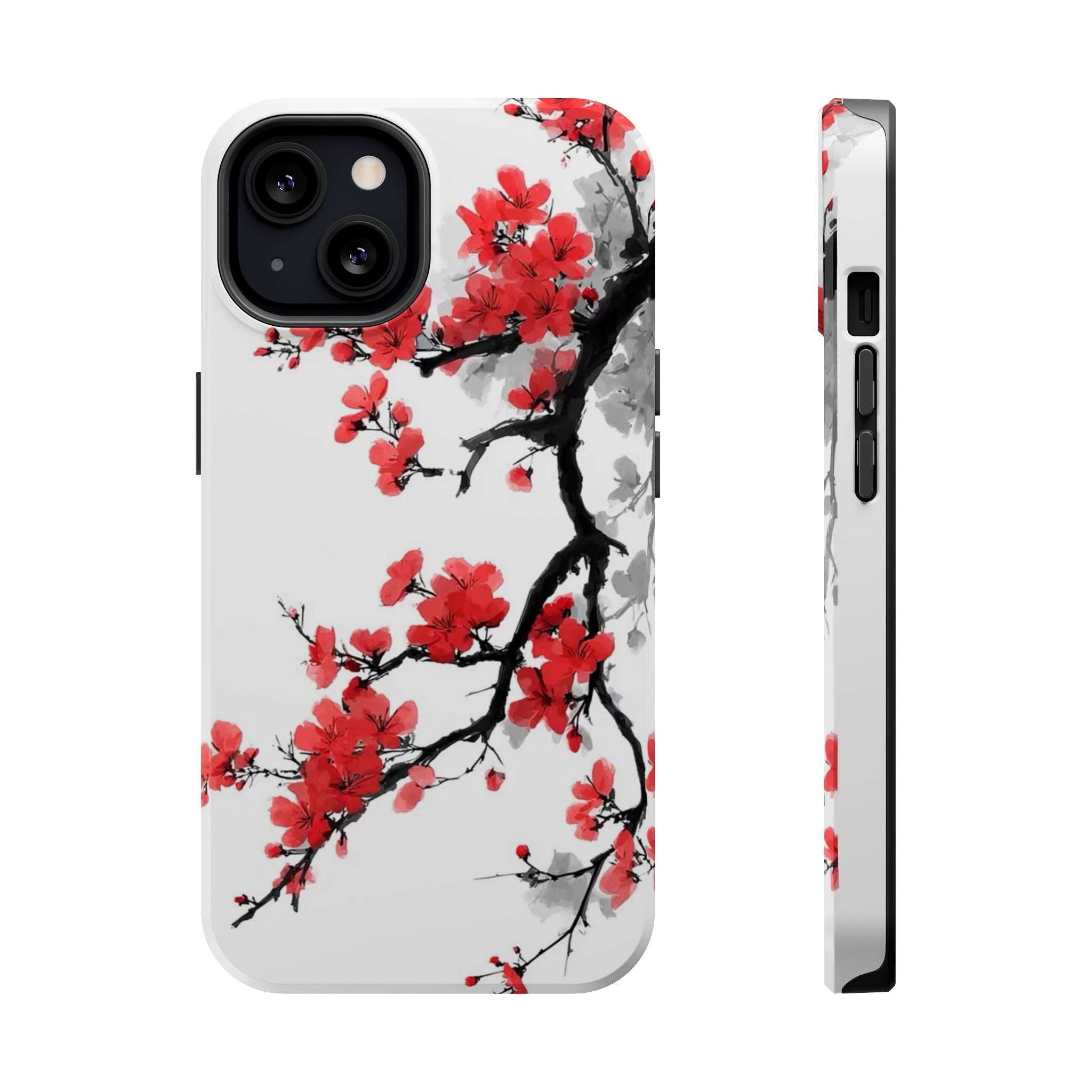 Cherry Blossom Impact Phone Case — Magnetic, Shock‑Resistant Protection