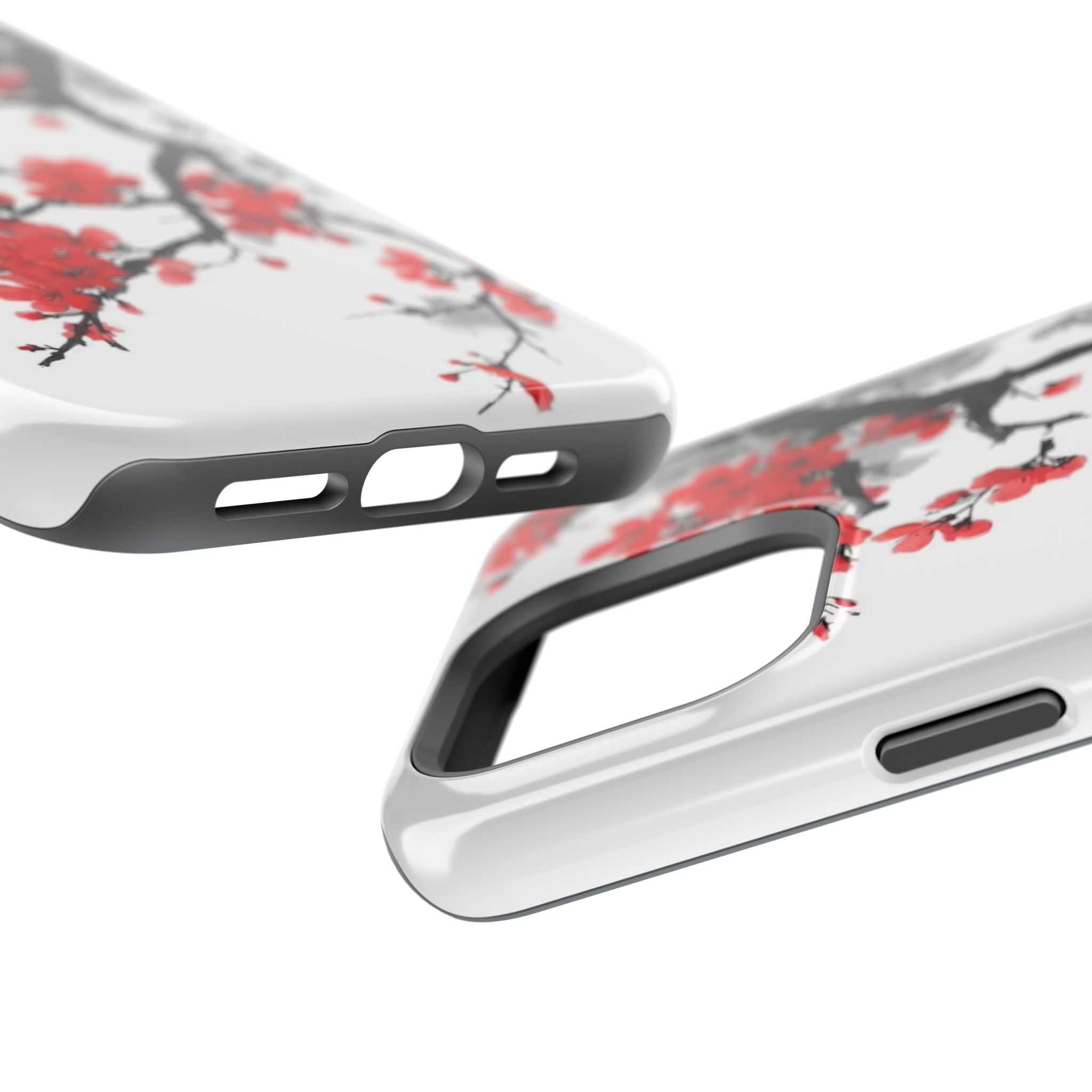 Cherry Blossom Impact Phone Case — Magnetic, Shock‑Resistant Protection