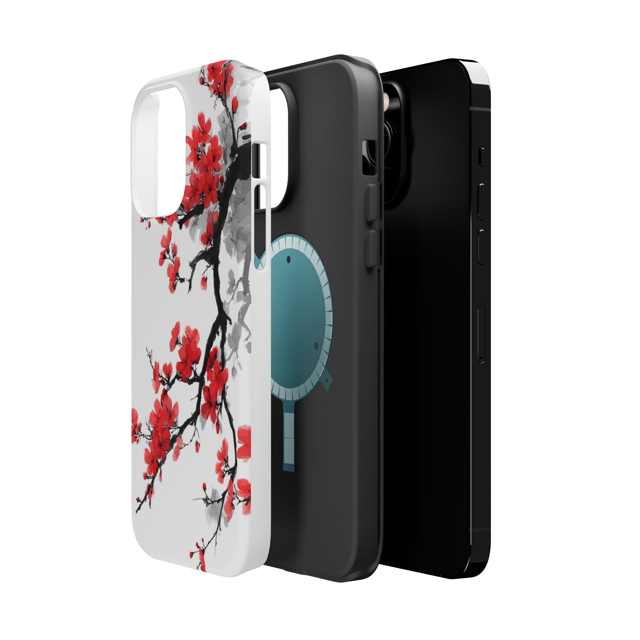 Cherry Blossom Impact Phone Case — Magnetic, Shock‑Resistant Protection