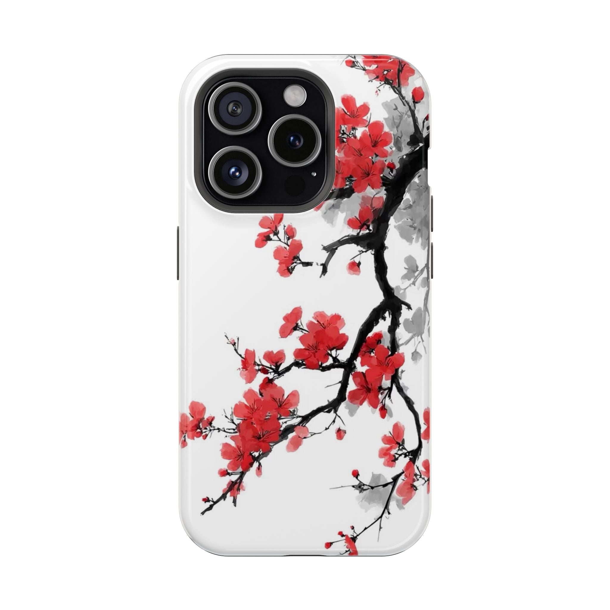 Cherry Blossom Impact Phone Case — Magnetic, Shock‑Resistant Protection