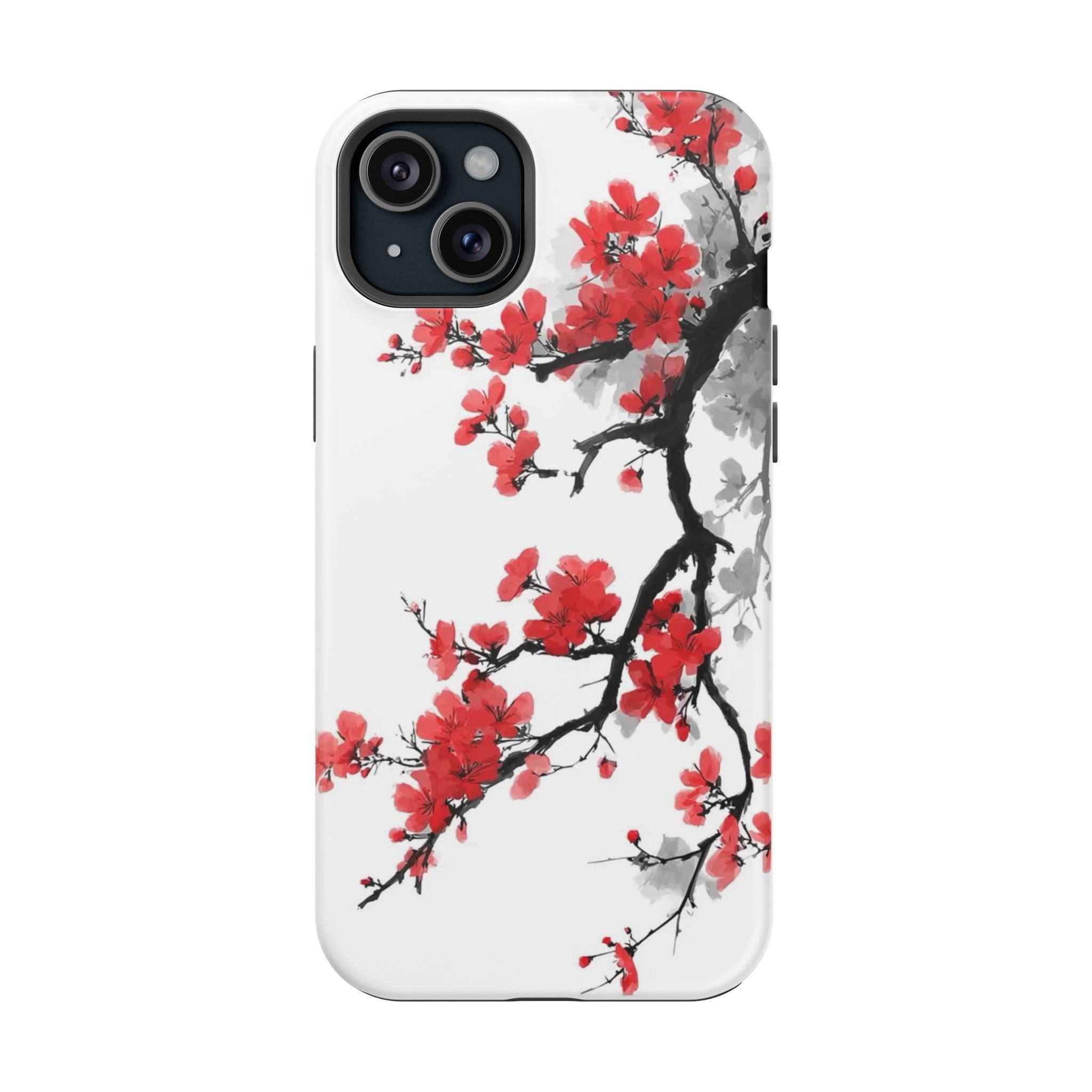 Cherry Blossom Impact Phone Case — Magnetic, Shock‑Resistant Protection