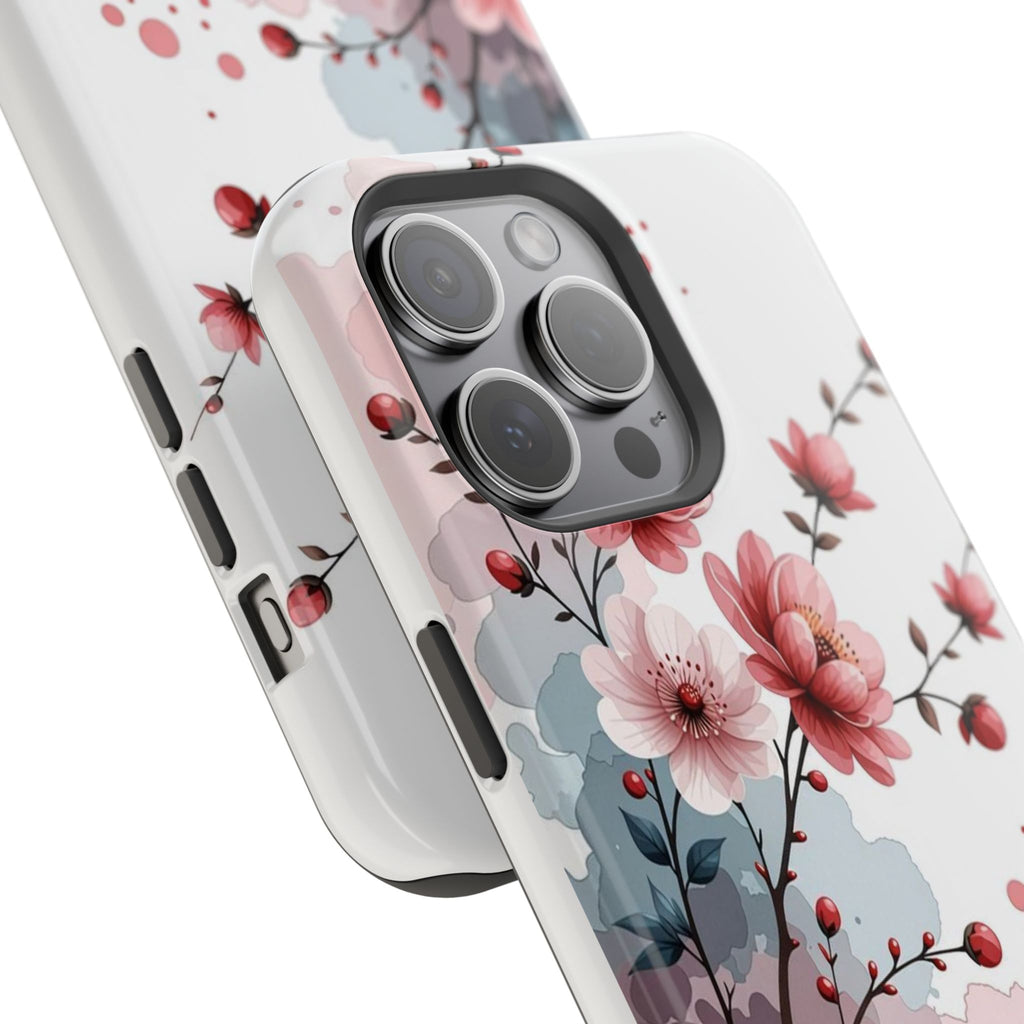 Floral Cherry Blossom Magnetic Impact Phone Case
