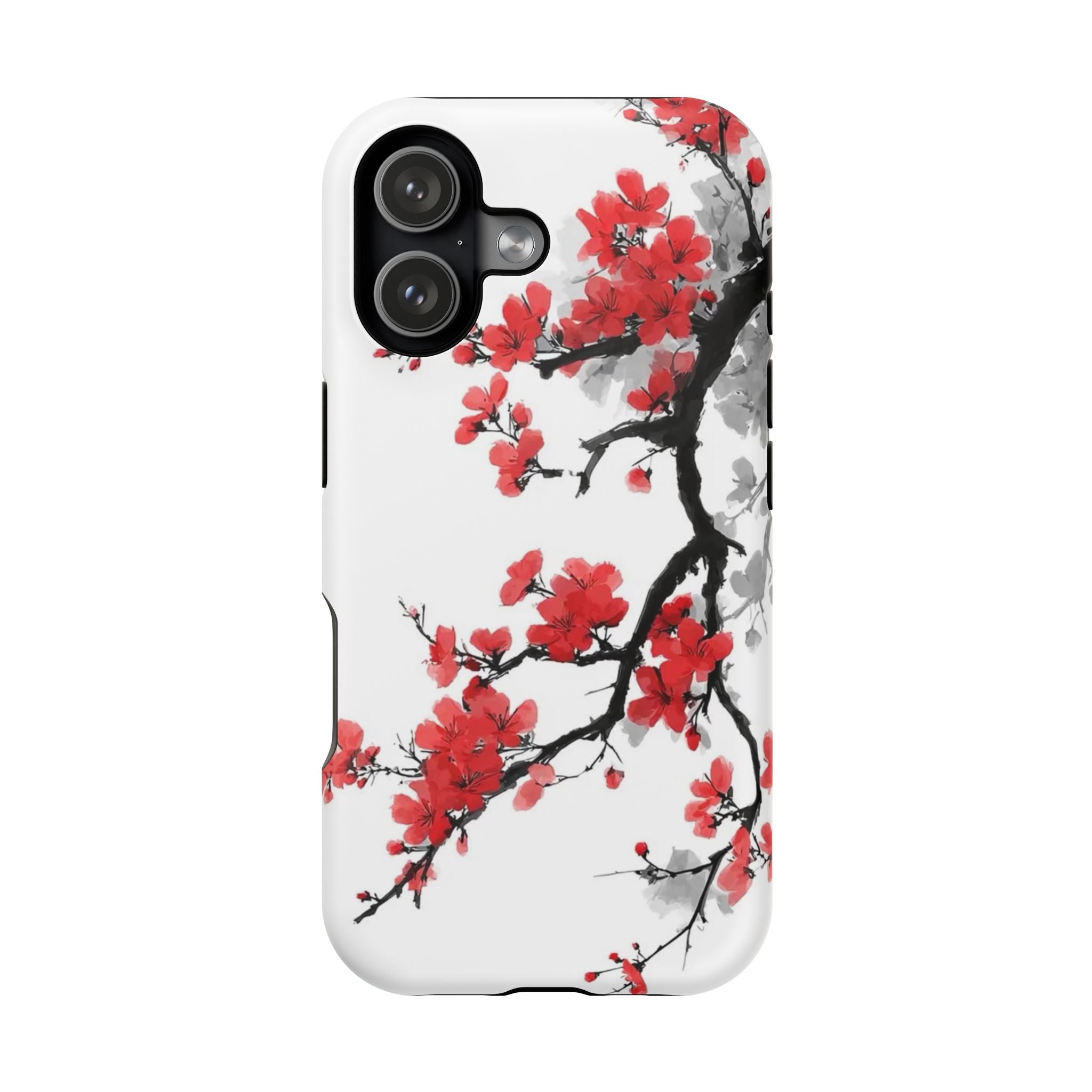 Cherry Blossom Impact Phone Case — Magnetic, Shock‑Resistant Protection