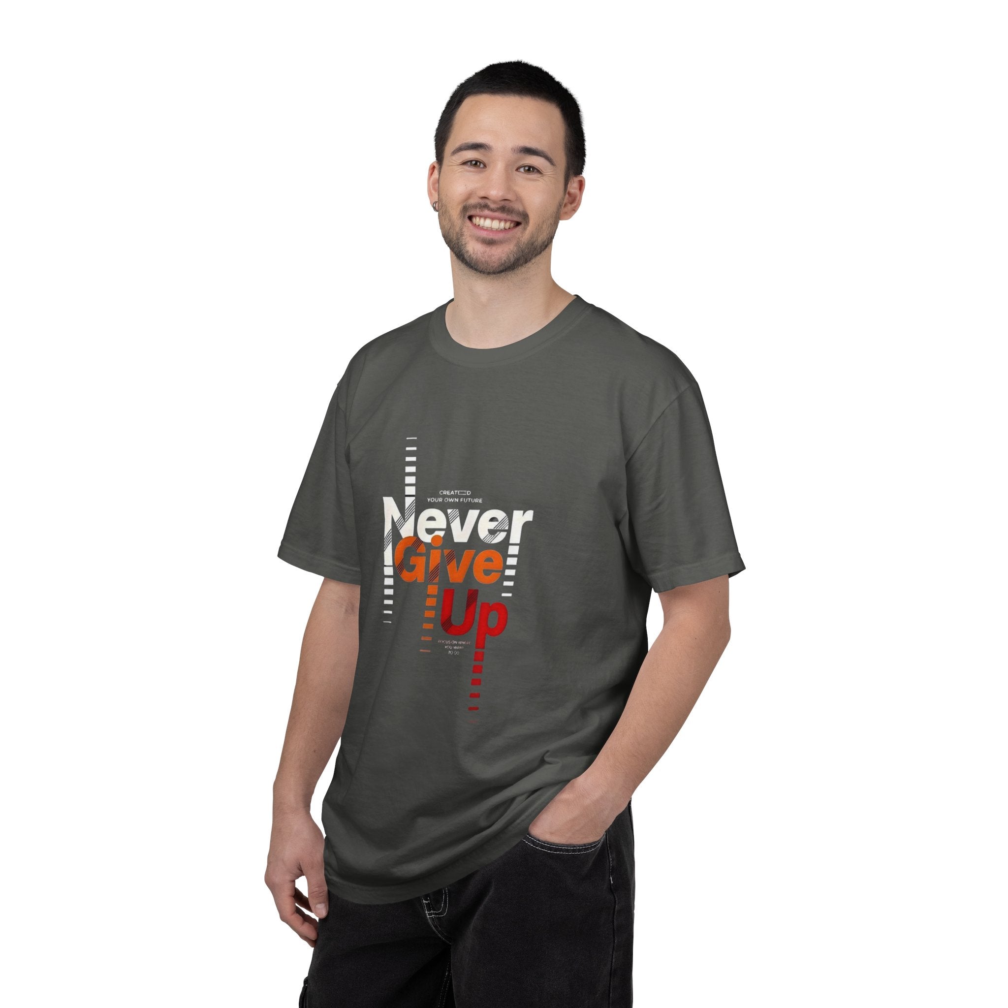 Never Give Up Unisex Garment-Dyed T-shirt