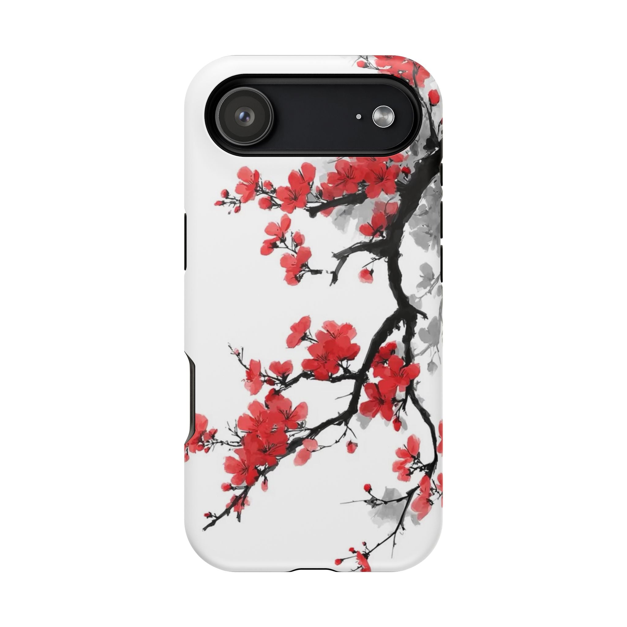 Cherry Blossom Impact Phone Case — Magnetic, Shock‑Resistant Protection
