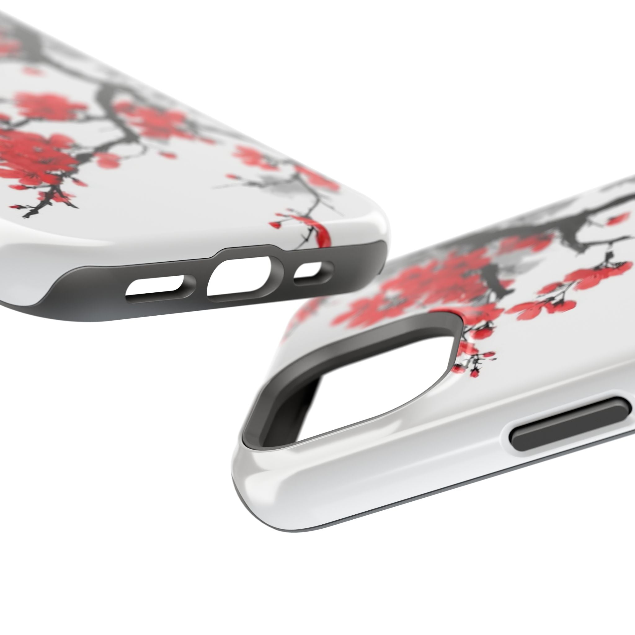 Cherry Blossom Impact Phone Case — Magnetic, Shock‑Resistant Protection
