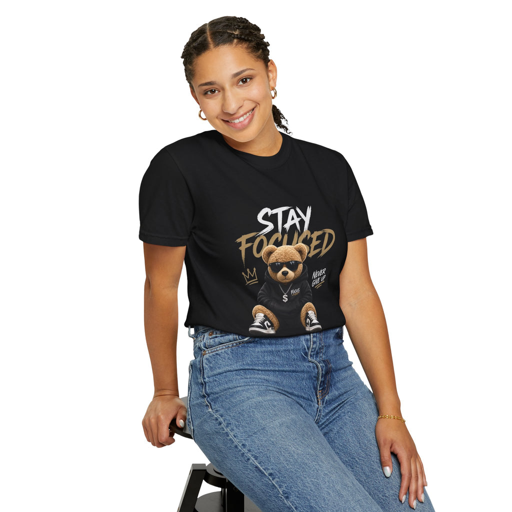 Stay On Focused Unisex Garment-Dyed T-shirt