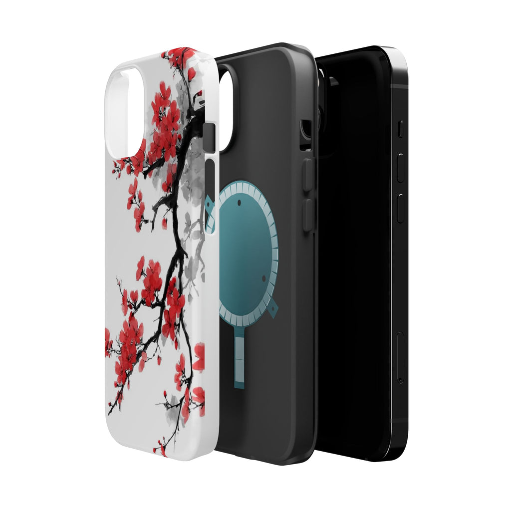 Cherry Blossom Impact Phone Case — Magnetic, Shock‑Resistant Protection