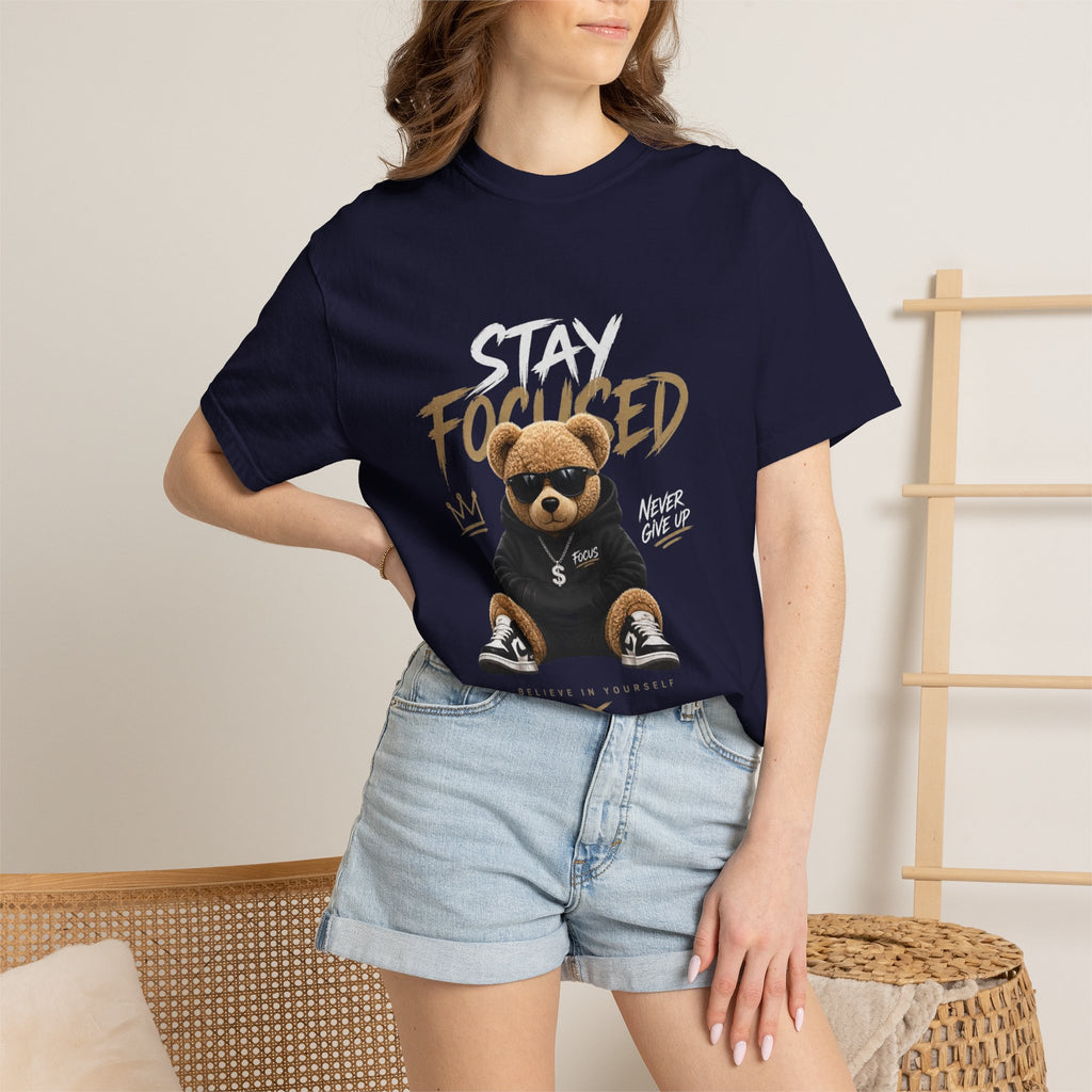 Stay On Focused Unisex Garment-Dyed T-shirt