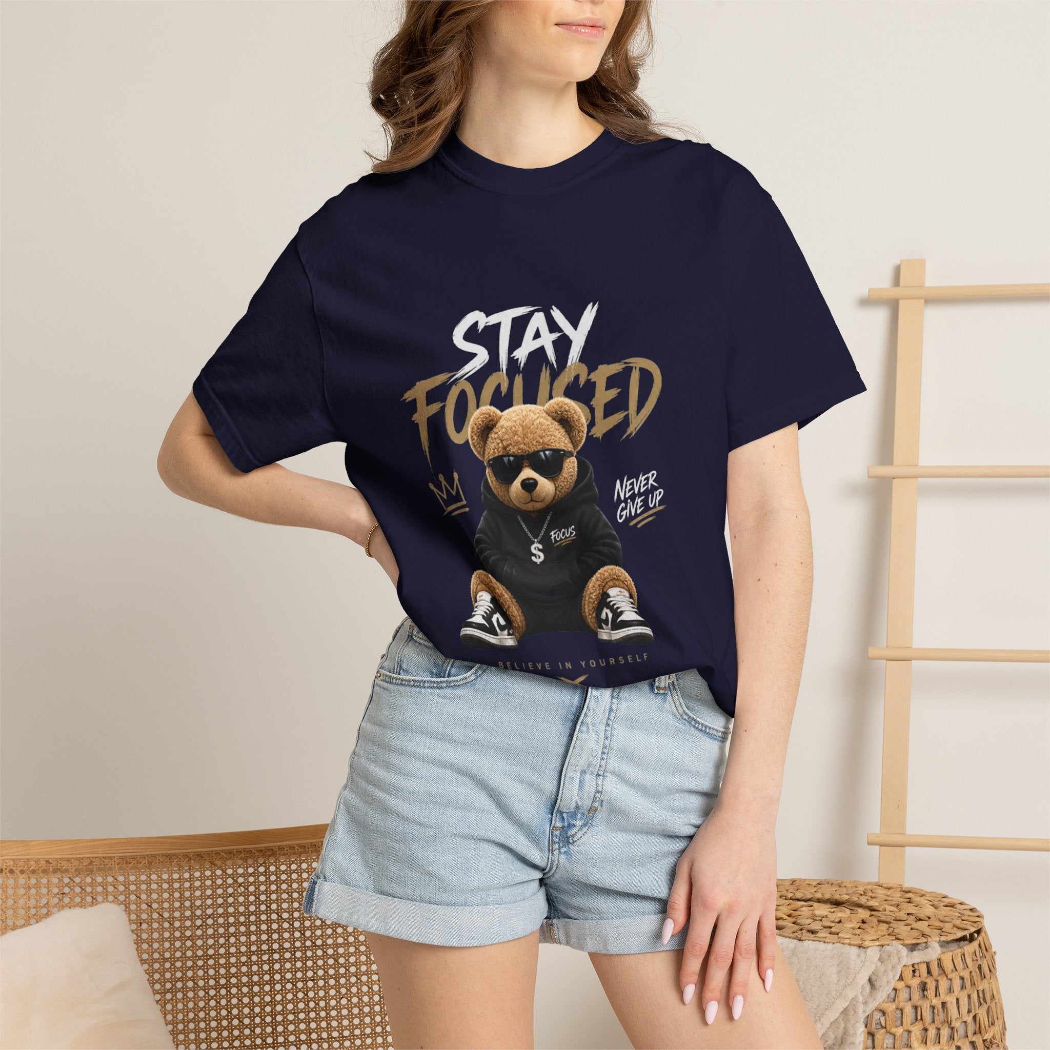 Stay On Focused Unisex Garment-Dyed T-shirt