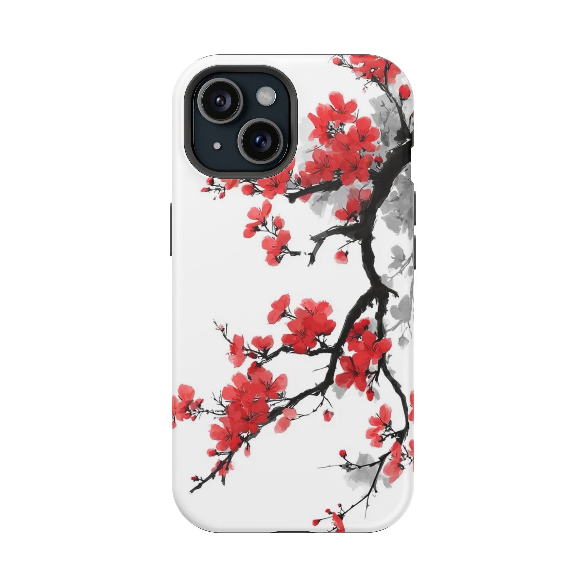 Cherry Blossom Impact Phone Case — Magnetic, Shock‑Resistant Protection