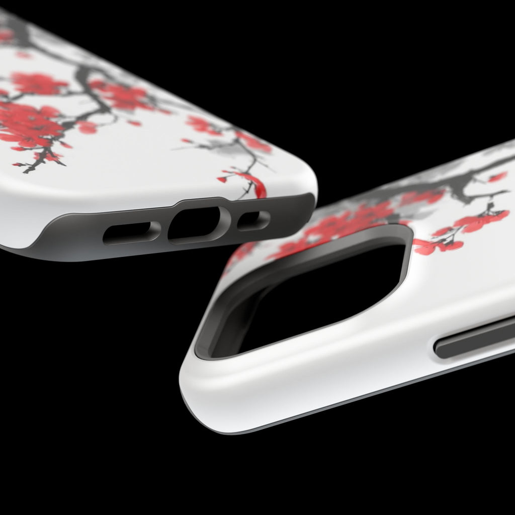 Cherry Blossom Impact Phone Case — Magnetic, Shock‑Resistant Protection