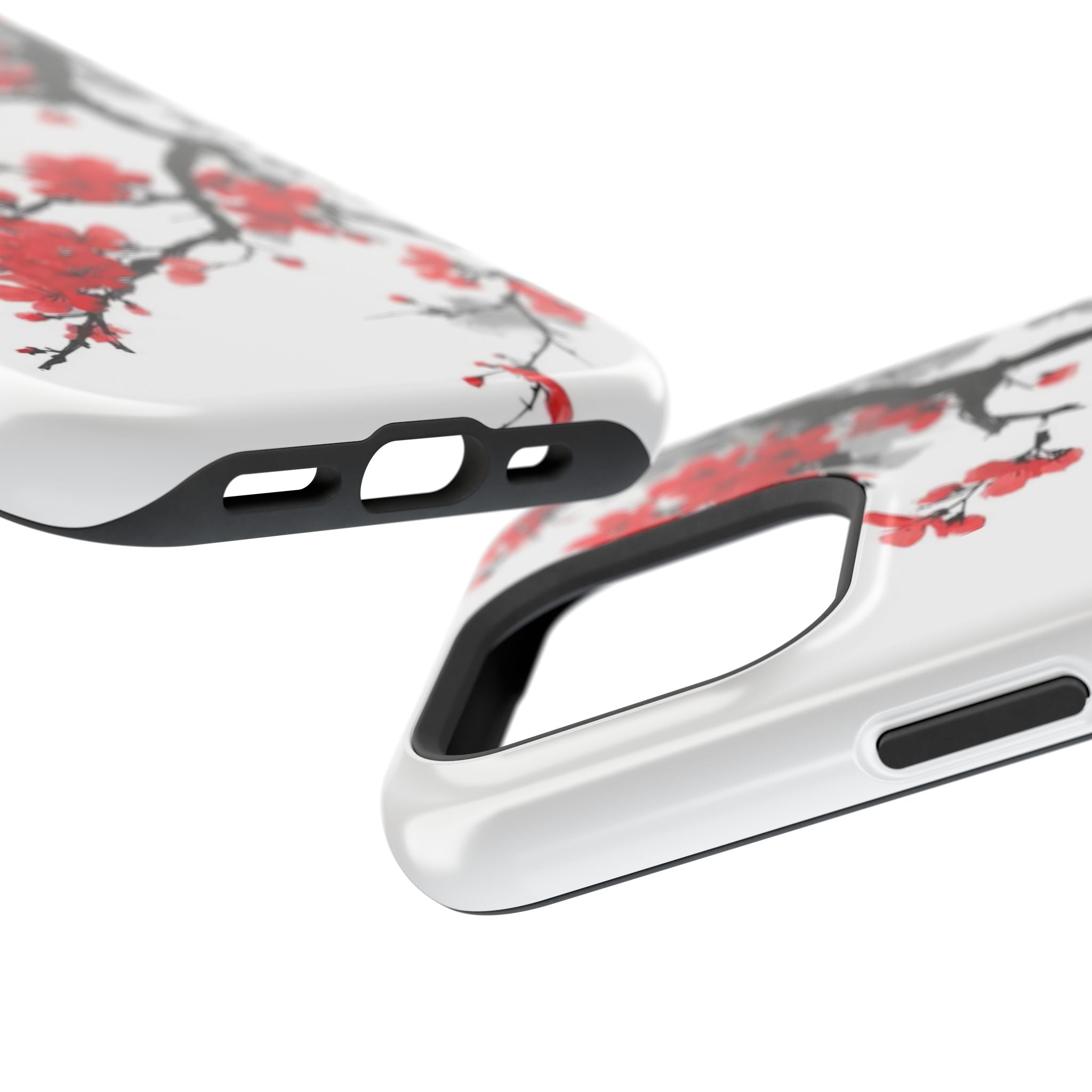 Cherry Blossom Impact Phone Case — Magnetic, Shock‑Resistant Protection