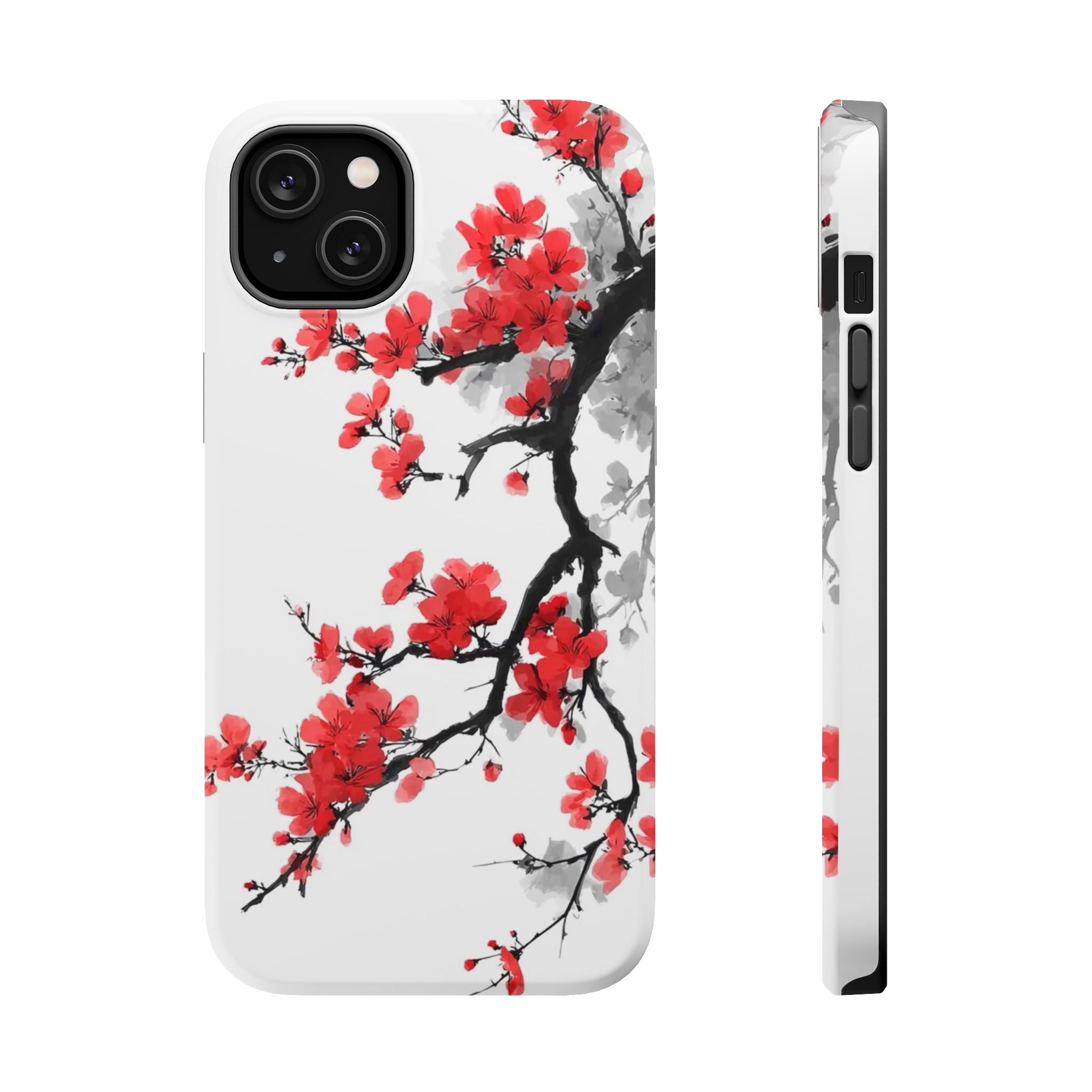 Cherry Blossom Impact Phone Case — Magnetic, Shock‑Resistant Protection