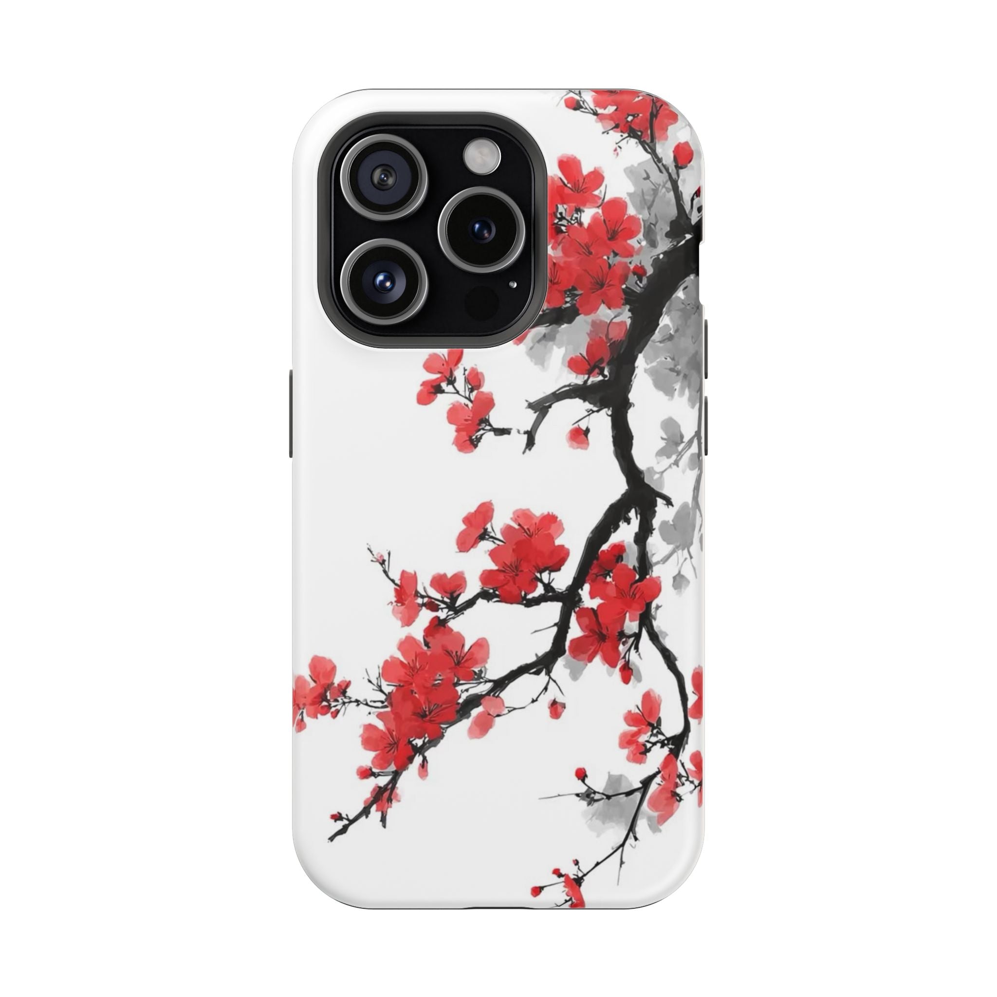 Cherry Blossom Impact Phone Case — Magnetic, Shock‑Resistant Protection