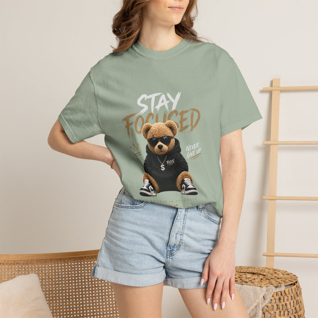 Stay On Focused Unisex Garment-Dyed T-shirt