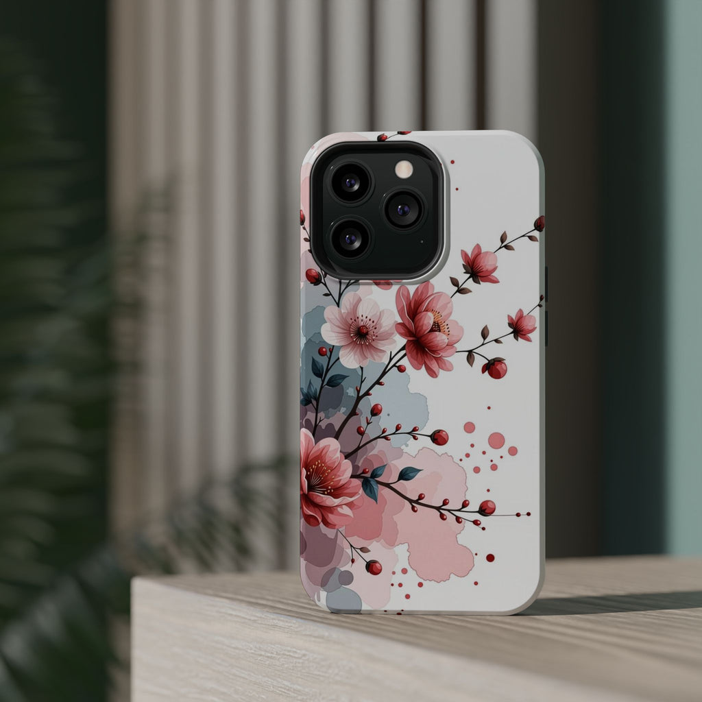 Floral Cherry Blossom Magnetic Impact Phone Case