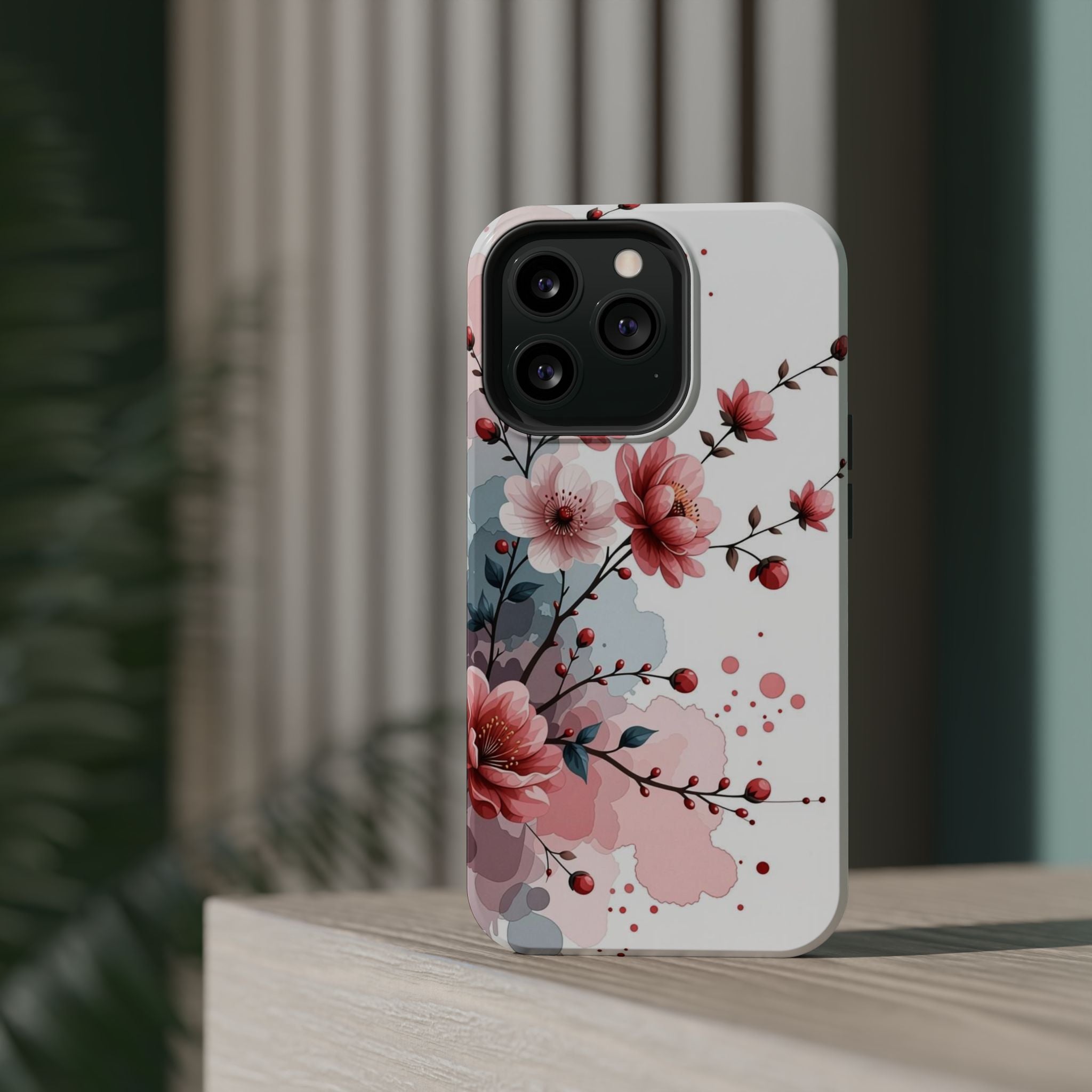 Floral Cherry Blossom Magnetic Impact Phone Case