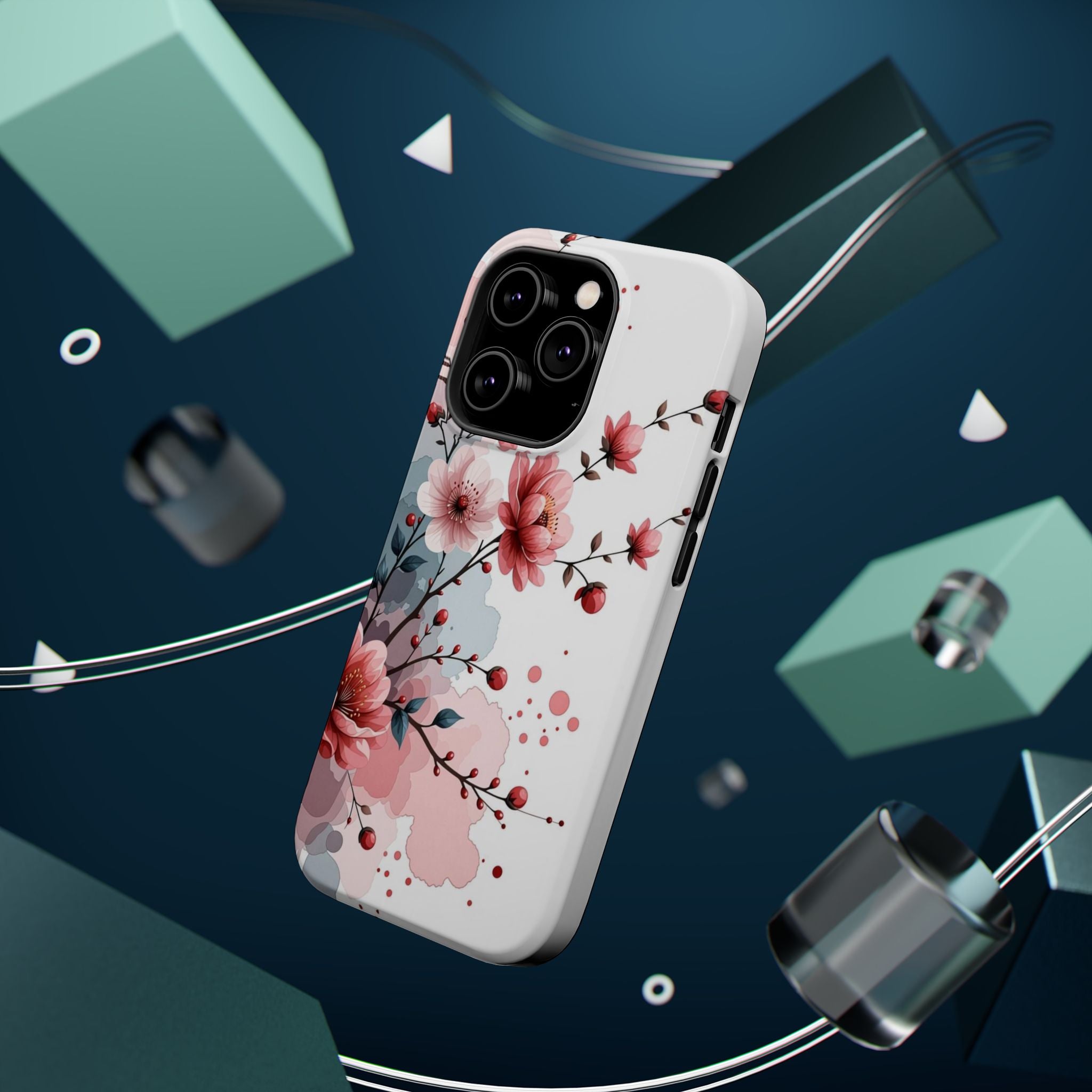 Floral Cherry Blossom Magnetic Impact Phone Case