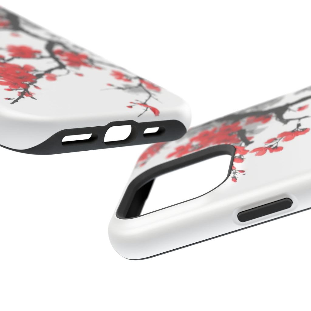 Cherry Blossom Impact Phone Case — Magnetic, Shock‑Resistant Protection
