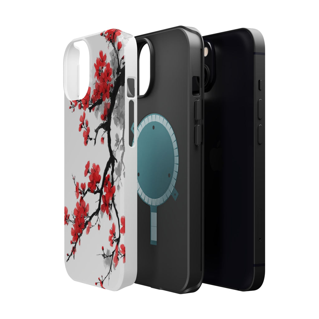 Cherry Blossom Impact Phone Case — Magnetic, Shock‑Resistant Protection