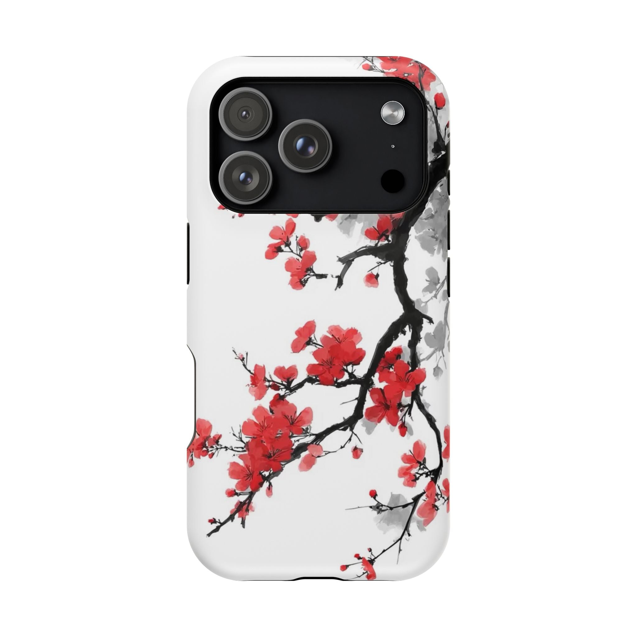 Cherry Blossom Impact Phone Case — Magnetic, Shock‑Resistant Protection