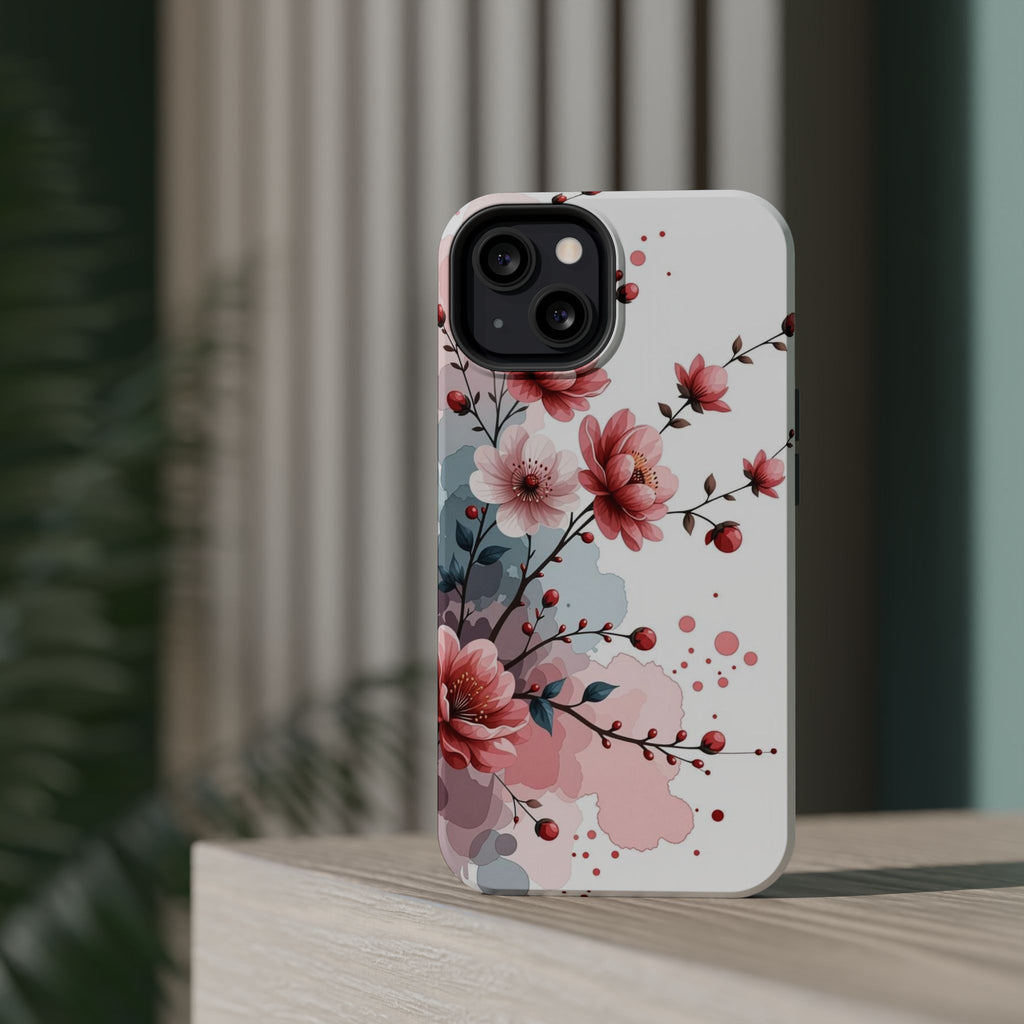Floral Cherry Blossom Magnetic Impact Phone Case